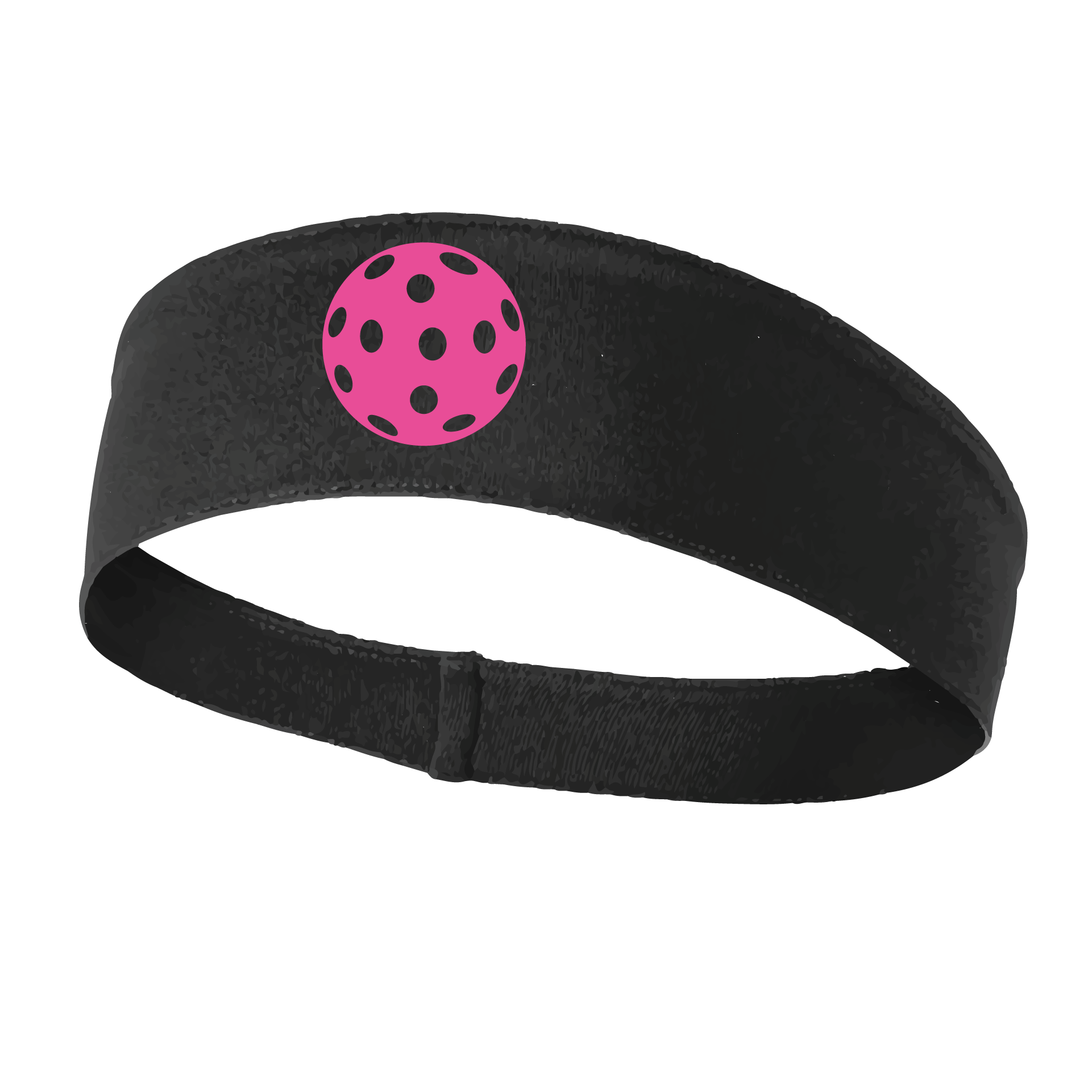 Pickleball Headband Design: Customizable Pickleball color on headband  This fun, pickleball designed, moisture-wicking headband narrows in the back to fit more securely. Single-needle top-stitched edging. These headbands come in a variety of colors. Truly shows your love for the sport of pickleball!! 