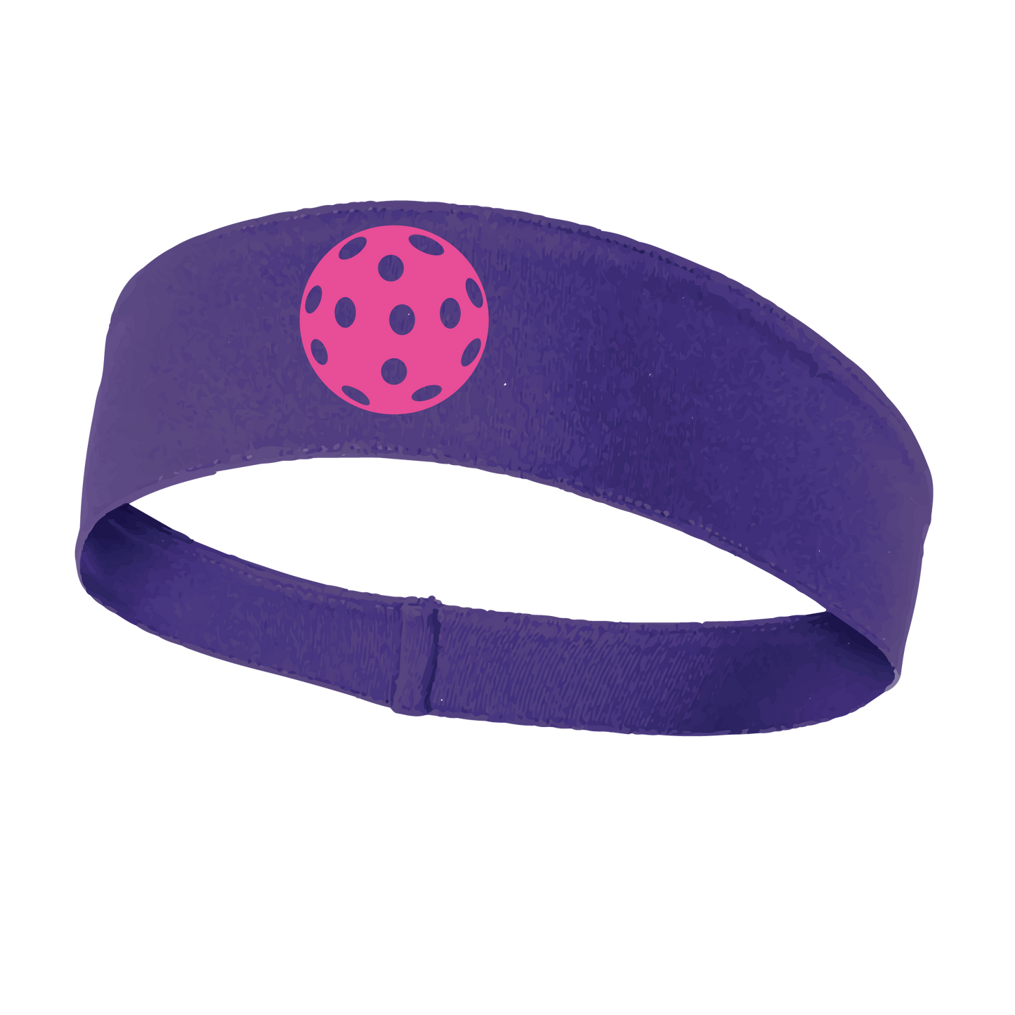 Pickleball Headband Design: Customizable Pickleball color on headband  This fun, pickleball designed, moisture-wicking headband narrows in the back to fit more securely. Single-needle top-stitched edging. These headbands come in a variety of colors. Truly shows your love for the sport of pickleball!! 