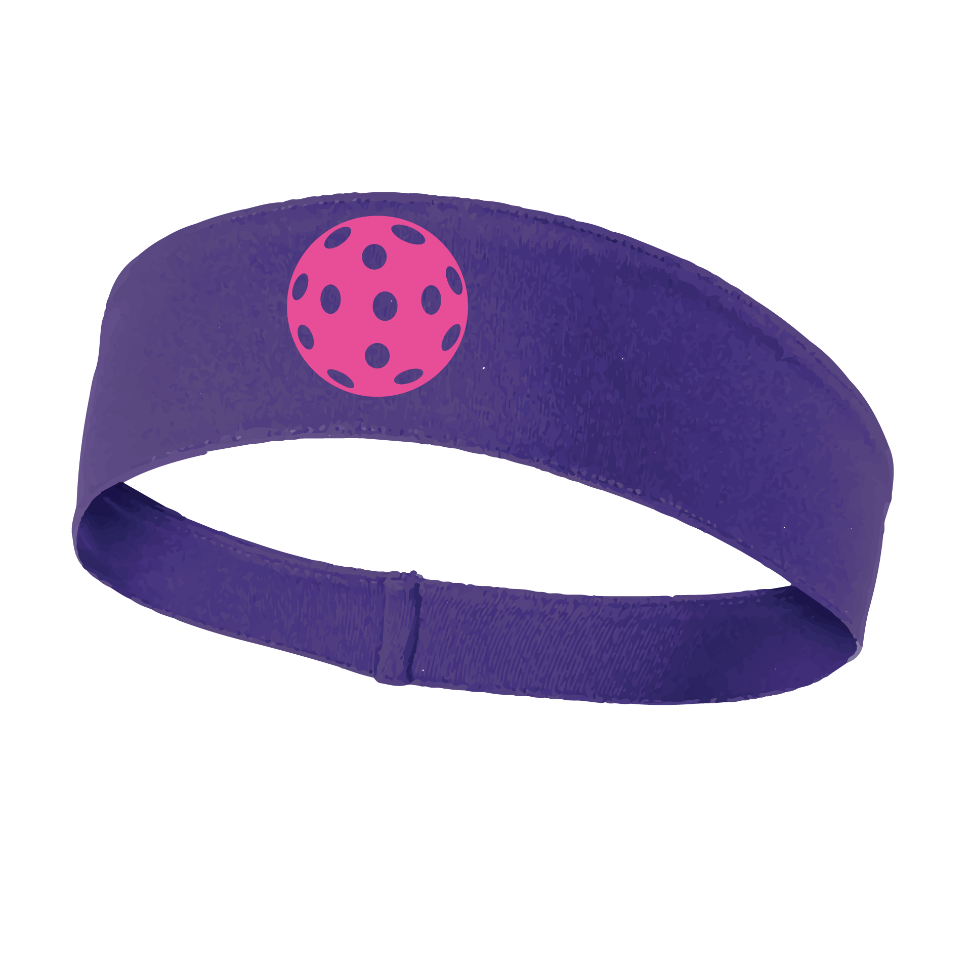 Pickleball Headband Design: Customizable Pickleball color on headband  This fun, pickleball designed, moisture-wicking headband narrows in the back to fit more securely. Single-needle top-stitched edging. These headbands come in a variety of colors. Truly shows your love for the sport of pickleball!! 