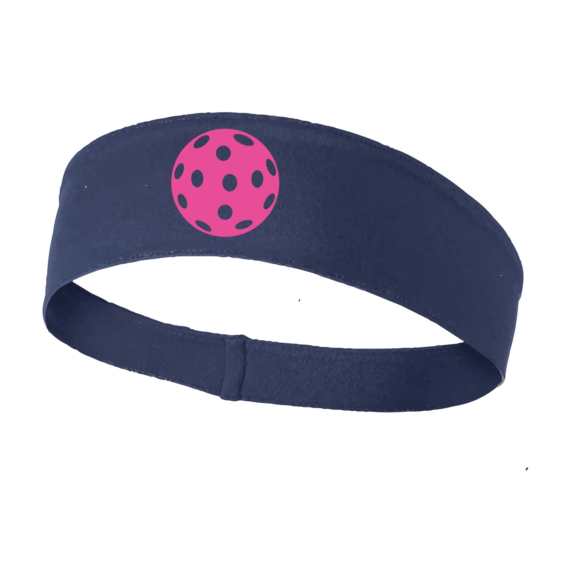 Pickleball Headband Design: Customizable Pickleball color on headband  This fun, pickleball designed, moisture-wicking headband narrows in the back to fit more securely. Single-needle top-stitched edging. These headbands come in a variety of colors. Truly shows your love for the sport of pickleball!! 