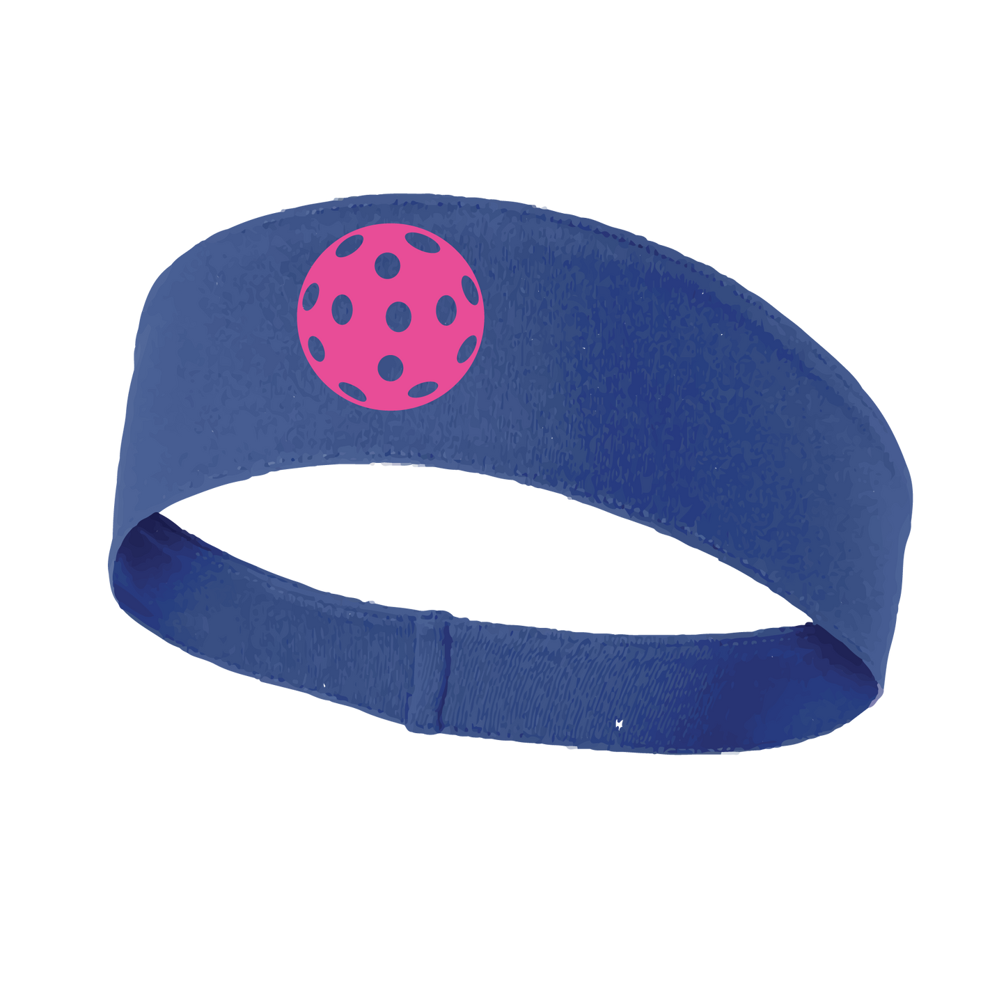 Pickleball Headband Design: Customizable Pickleball color on headband  This fun, pickleball designed, moisture-wicking headband narrows in the back to fit more securely. Single-needle top-stitched edging. These headbands come in a variety of colors. Truly shows your love for the sport of pickleball!! 