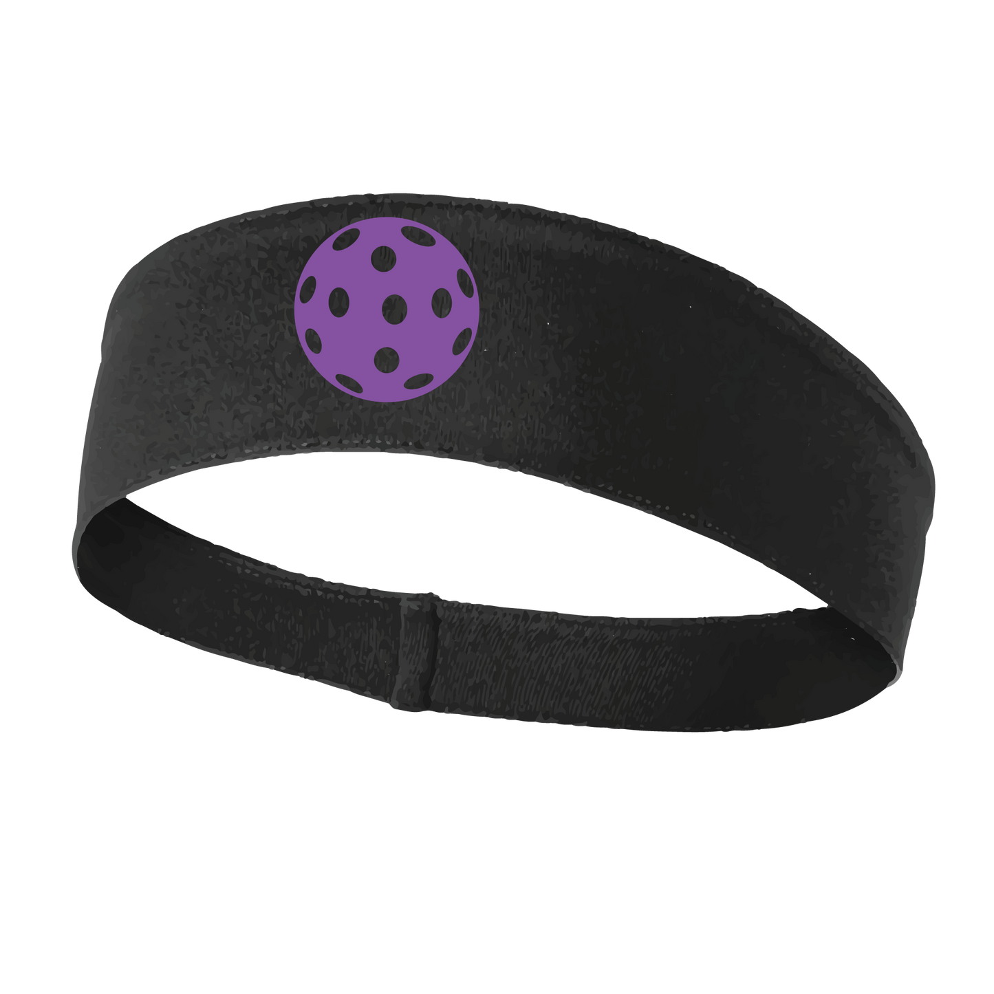 Pickleball Headband Design: Customizable Pickleball color on headband  This fun, pickleball designed, moisture-wicking headband narrows in the back to fit more securely. Single-needle top-stitched edging. These headbands come in a variety of colors. Truly shows your love for the sport of pickleball!! 