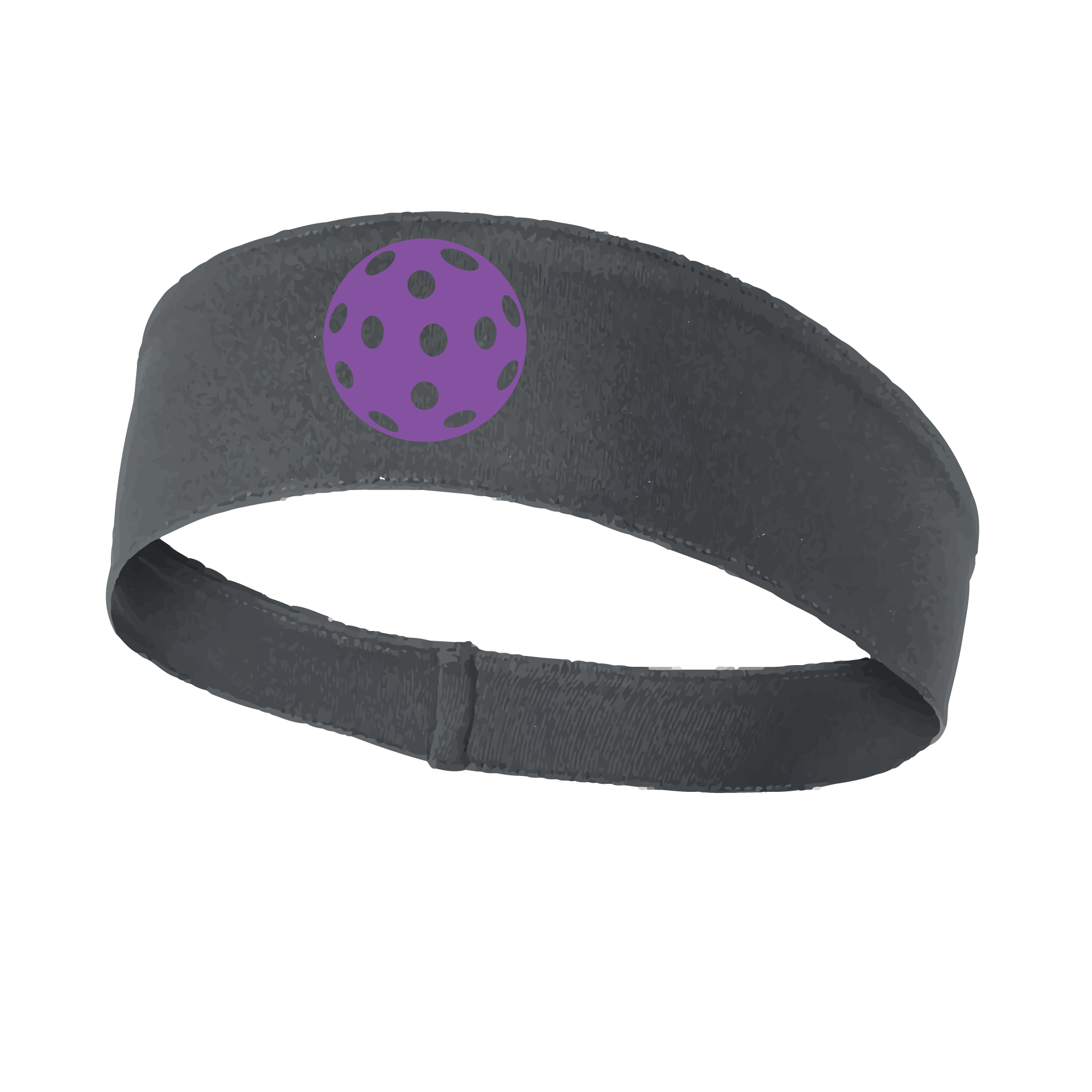 Pickleball Headband Design: Customizable Pickleball color on headband  This fun, pickleball designed, moisture-wicking headband narrows in the back to fit more securely. Single-needle top-stitched edging. These headbands come in a variety of colors. Truly shows your love for the sport of pickleball!! 