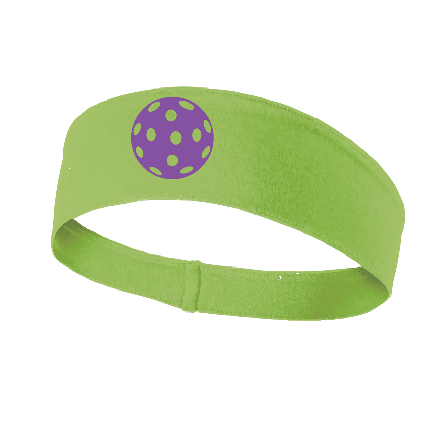 Pickleball Headband Design: Customizable Pickleball color on headband  This fun, pickleball designed, moisture-wicking headband narrows in the back to fit more securely. Single-needle top-stitched edging. These headbands come in a variety of colors. Truly shows your love for the sport of pickleball!! 