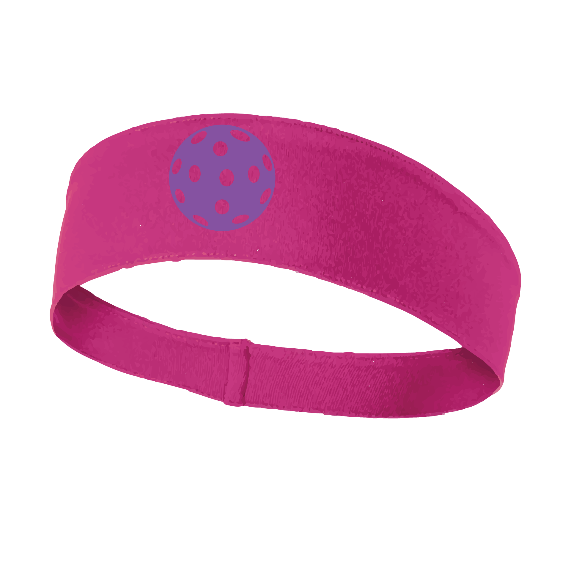 Pickleball Headband Design: Customizable Pickleball color on headband  This fun, pickleball designed, moisture-wicking headband narrows in the back to fit more securely. Single-needle top-stitched edging. These headbands come in a variety of colors. Truly shows your love for the sport of pickleball!! 