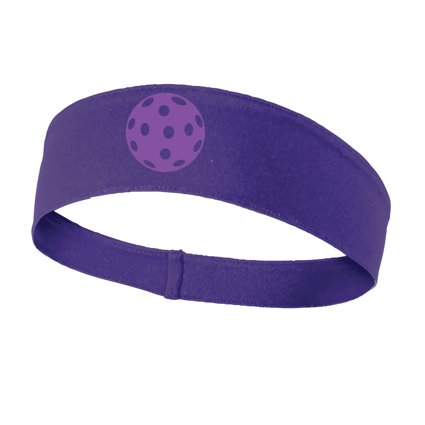 Pickleball Headband Design: Customizable Pickleball color on headband  This fun, pickleball designed, moisture-wicking headband narrows in the back to fit more securely. Single-needle top-stitched edging. These headbands come in a variety of colors. Truly shows your love for the sport of pickleball!! 