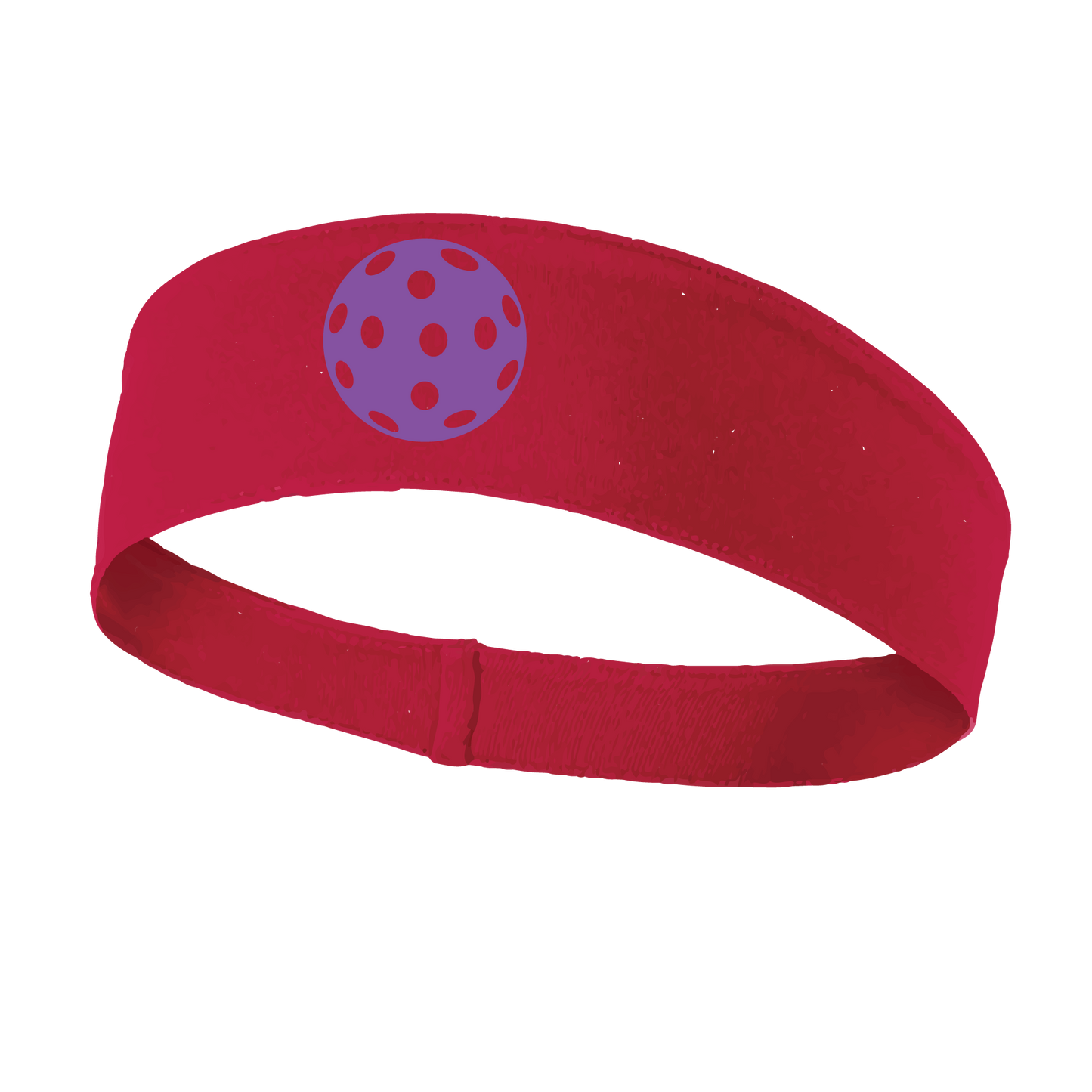 Pickleball Headband Design: Customizable Pickleball color on headband  This fun, pickleball designed, moisture-wicking headband narrows in the back to fit more securely. Single-needle top-stitched edging. These headbands come in a variety of colors. Truly shows your love for the sport of pickleball!! 