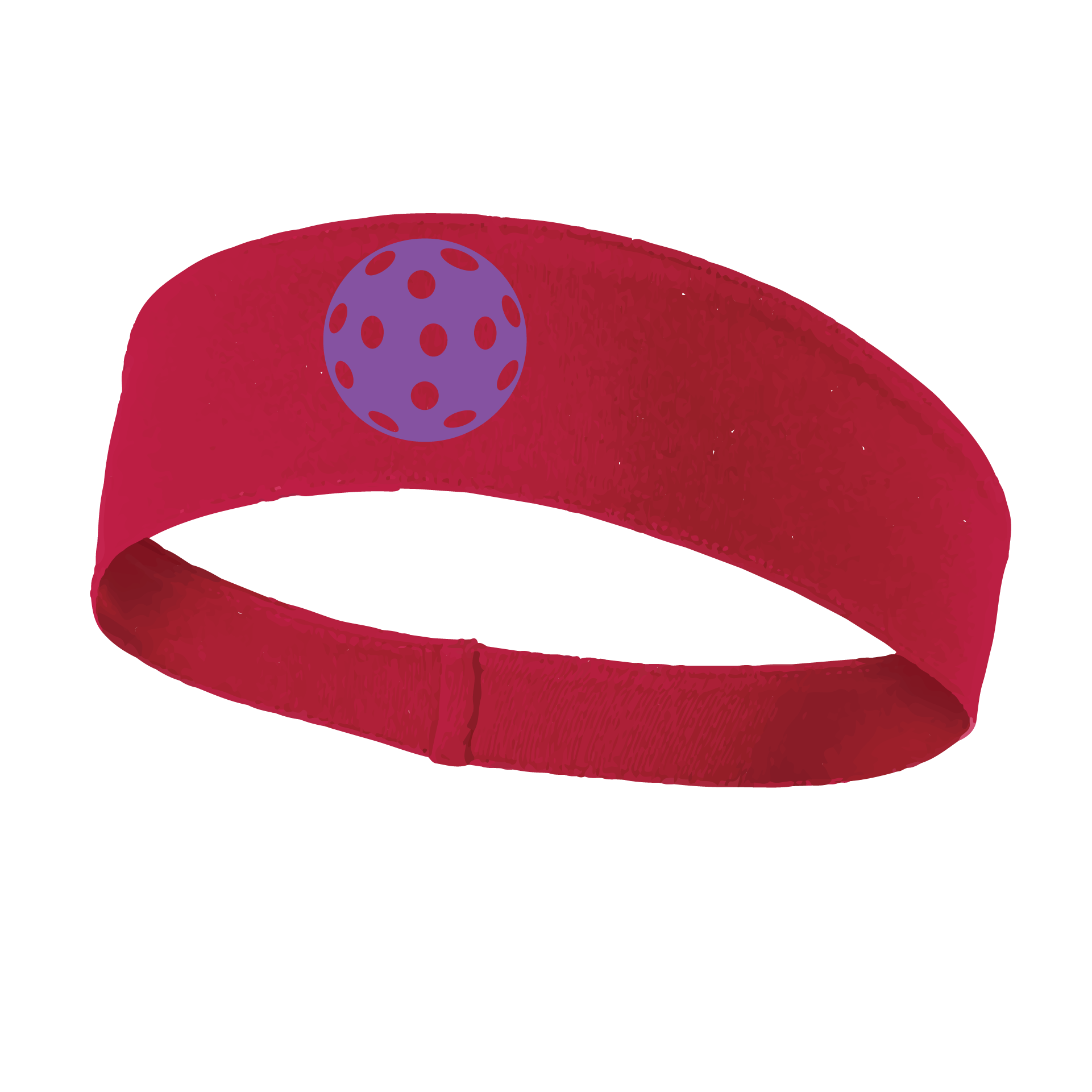 Pickleball Headband Design: Customizable Pickleball color on headband  This fun, pickleball designed, moisture-wicking headband narrows in the back to fit more securely. Single-needle top-stitched edging. These headbands come in a variety of colors. Truly shows your love for the sport of pickleball!! 