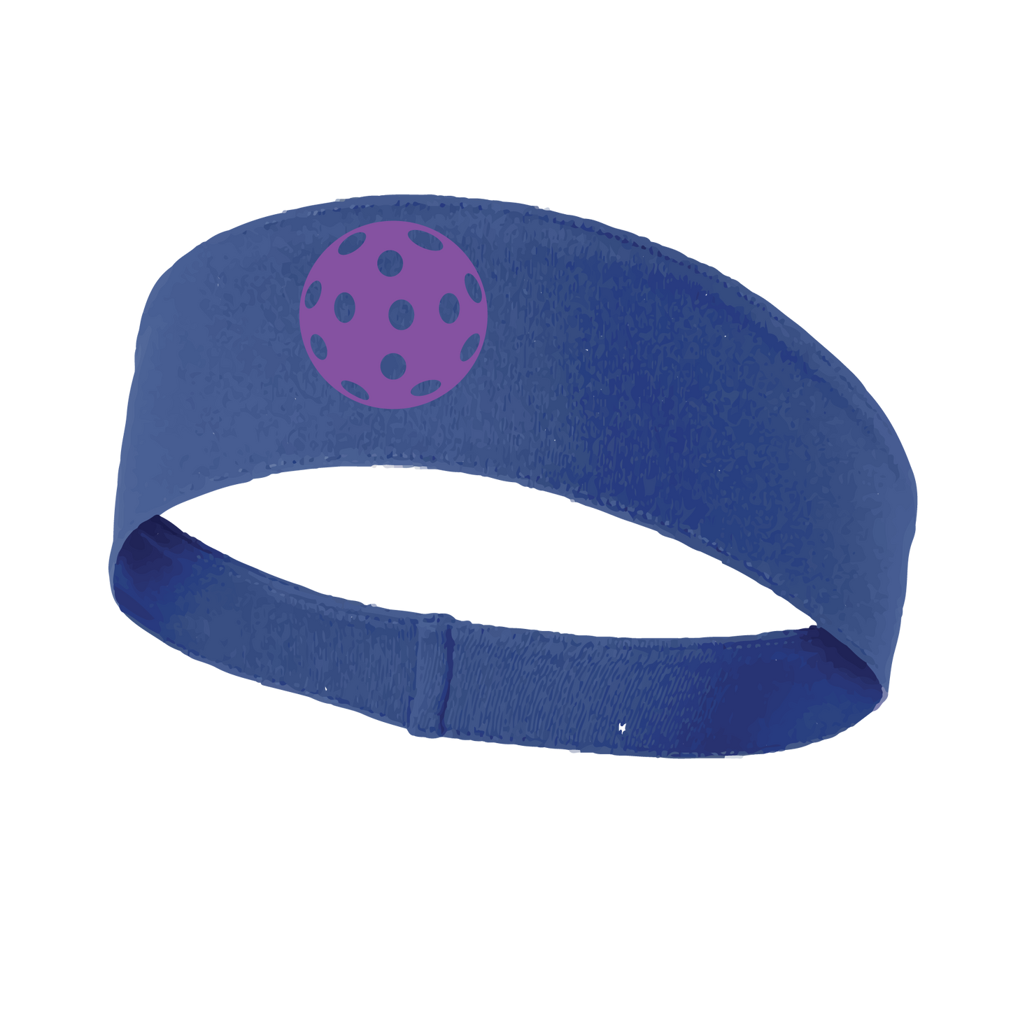 Pickleball Headband Design: Customizable Pickleball color on headband  This fun, pickleball designed, moisture-wicking headband narrows in the back to fit more securely. Single-needle top-stitched edging. These headbands come in a variety of colors. Truly shows your love for the sport of pickleball!! 