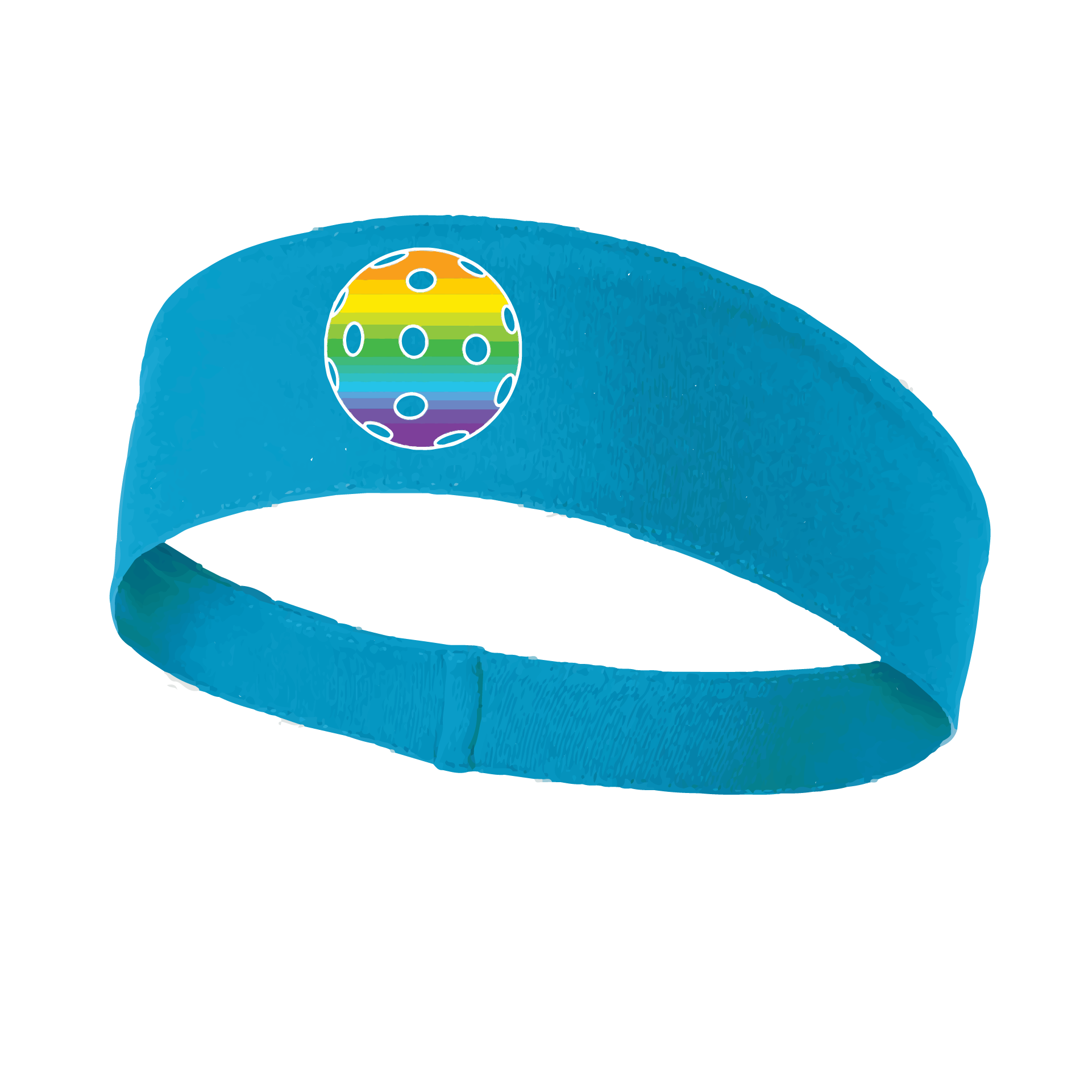 Pickleball Headband Design: Customizable Pickleball color on headband  This fun, pickleball designed, moisture-wicking headband narrows in the back to fit more securely. Single-needle top-stitched edging. These headbands come in a variety of colors. Truly shows your love for the sport of pickleball!! 