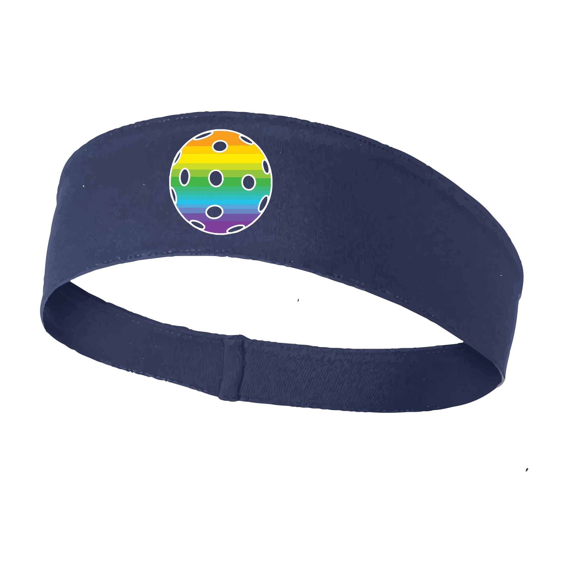 Pickleball Headband Design: Customizable Pickleball color on headband  This fun, pickleball designed, moisture-wicking headband narrows in the back to fit more securely. Single-needle top-stitched edging. These headbands come in a variety of colors. Truly shows your love for the sport of pickleball!! 