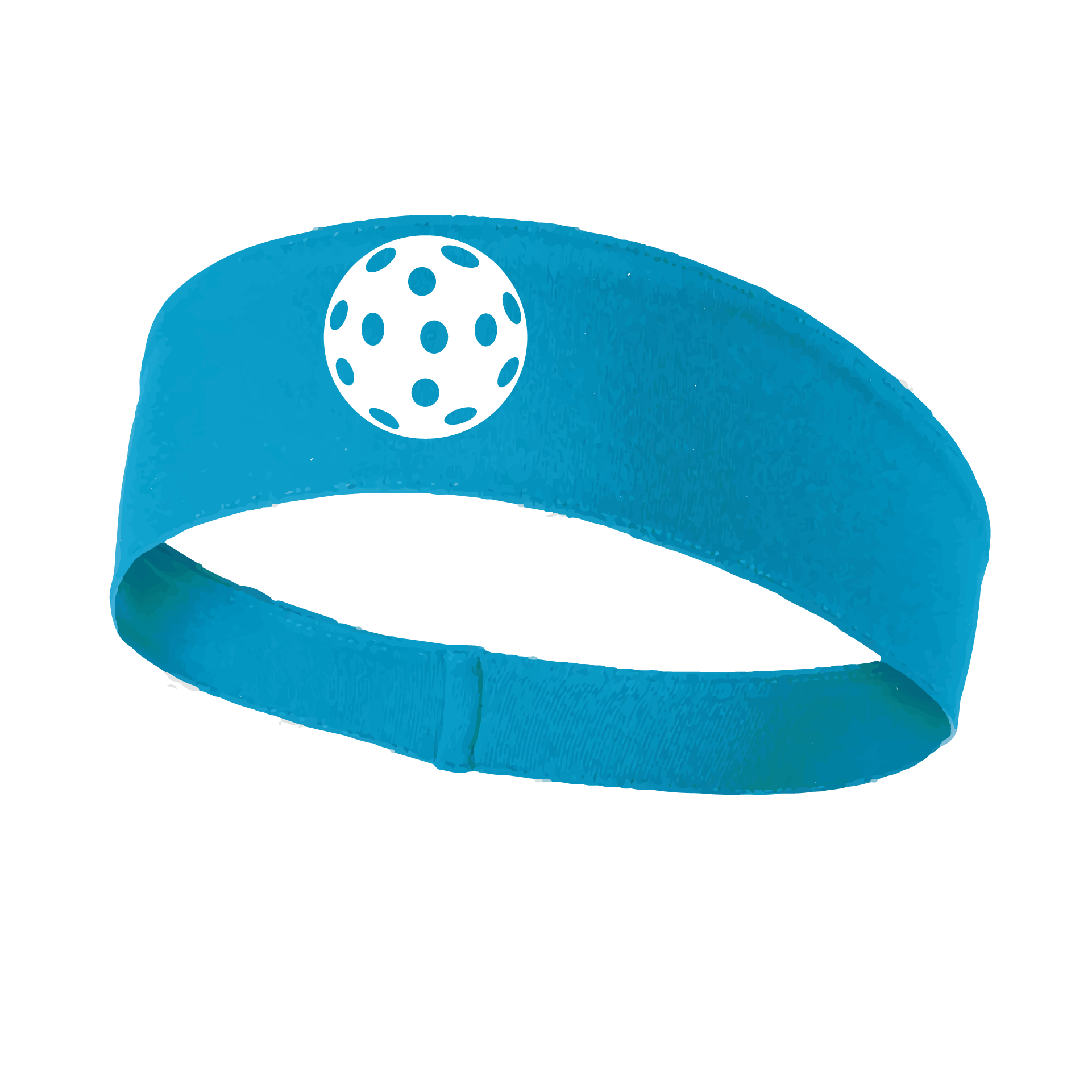 Pickleball Headband Design: Customizable Pickleball color on headband  This fun, pickleball designed, moisture-wicking headband narrows in the back to fit more securely. Single-needle top-stitched edging. These headbands come in a variety of colors. Truly shows your love for the sport of pickleball!! 