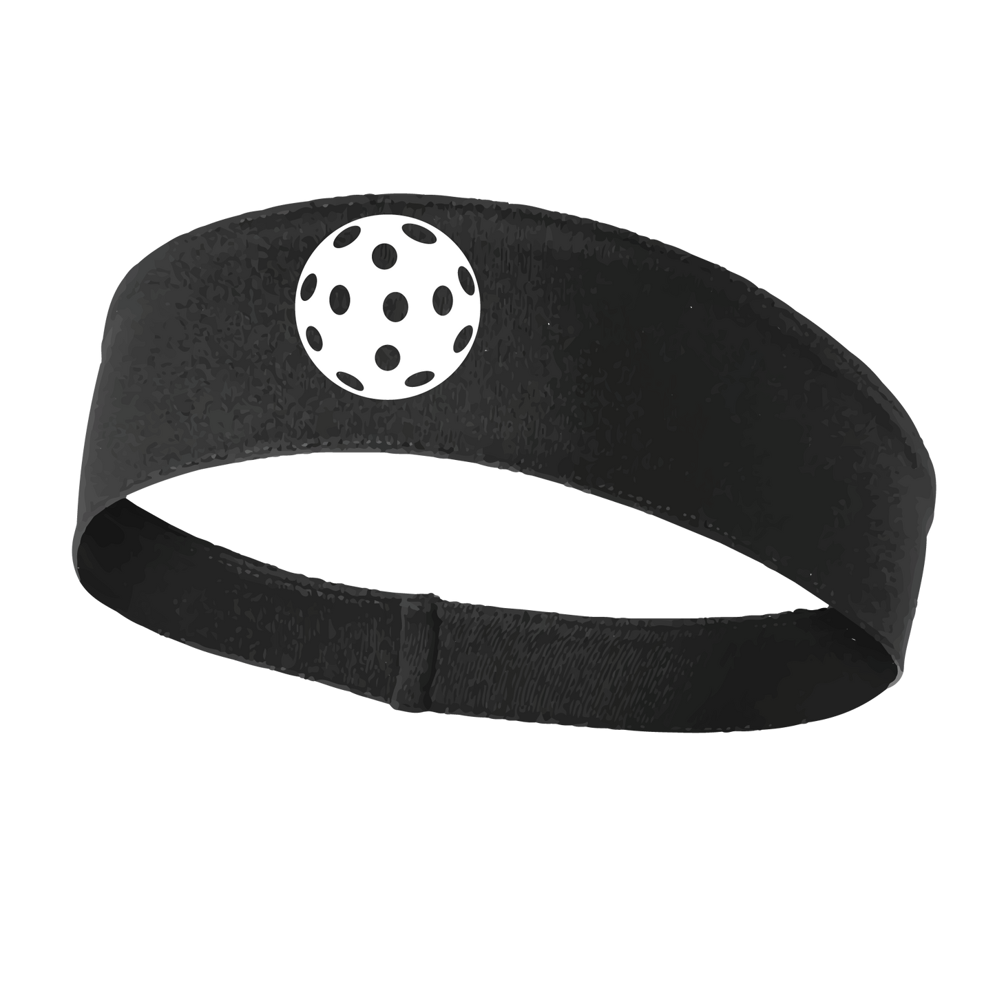 Pickleball Headband Design: Customizable Pickleball color on headband  This fun, pickleball designed, moisture-wicking headband narrows in the back to fit more securely. Single-needle top-stitched edging. These headbands come in a variety of colors. Truly shows your love for the sport of pickleball!! 