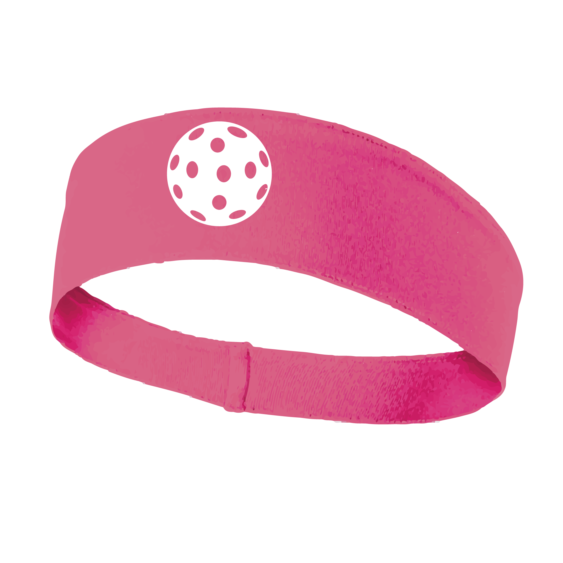 Pickleball Headband Design: Customizable Pickleball color on headband  This fun, pickleball designed, moisture-wicking headband narrows in the back to fit more securely. Single-needle top-stitched edging. These headbands come in a variety of colors. Truly shows your love for the sport of pickleball!! 