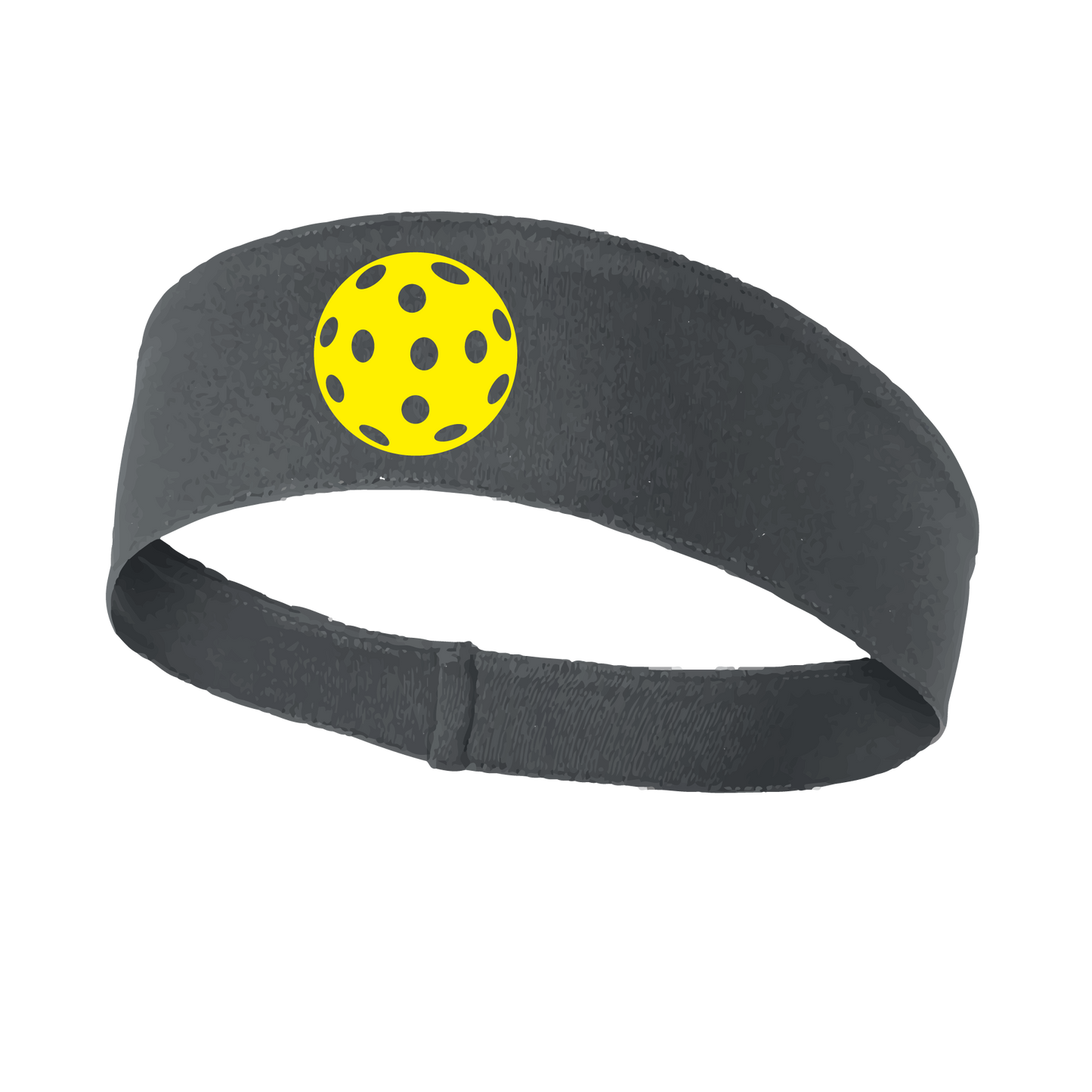 Pickleball Headband Design: Customizable Pickleball color on headband  This fun, pickleball designed, moisture-wicking headband narrows in the back to fit more securely. Single-needle top-stitched edging. These headbands come in a variety of colors. Truly shows your love for the sport of pickleball!! 