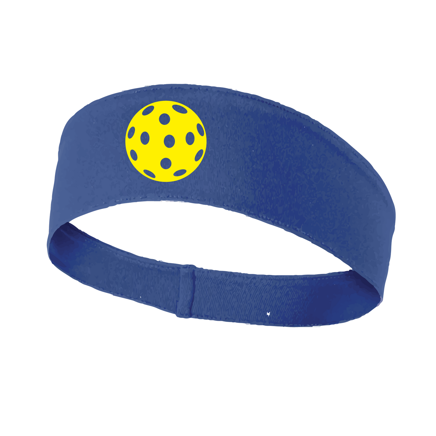 Pickleball Headband Design: Customizable Pickleball color on headband  This fun, pickleball designed, moisture-wicking headband narrows in the back to fit more securely. Single-needle top-stitched edging. These headbands come in a variety of colors. Truly shows your love for the sport of pickleball!! 