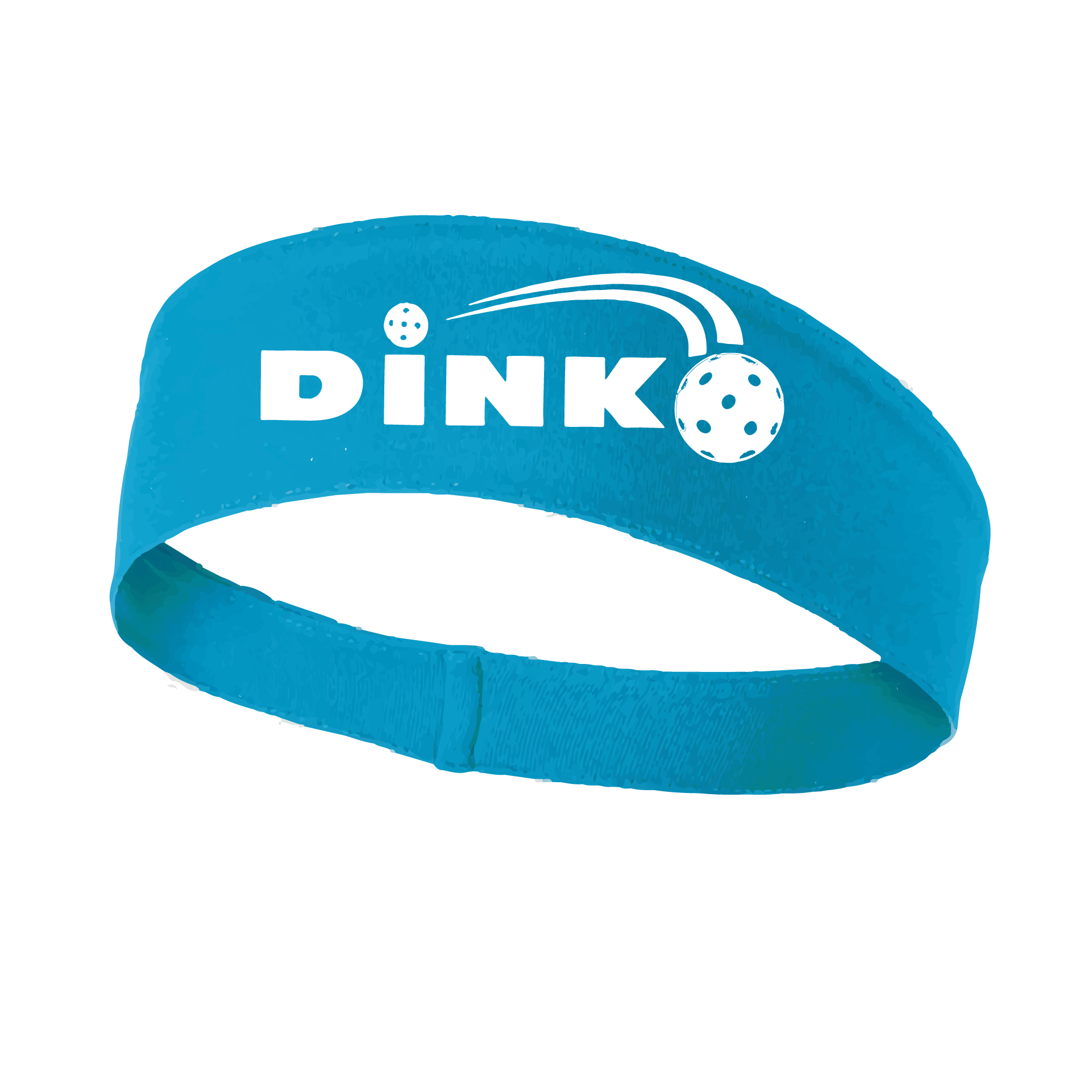 Pickleball Design: Dink  This fun, pickleball designed, moisture-wicking headband narrows in the back to fit more securely. Single-needle top-stitched edging. These headbands come in a variety of colors. Truly shows your love for the sport of pickleball!!