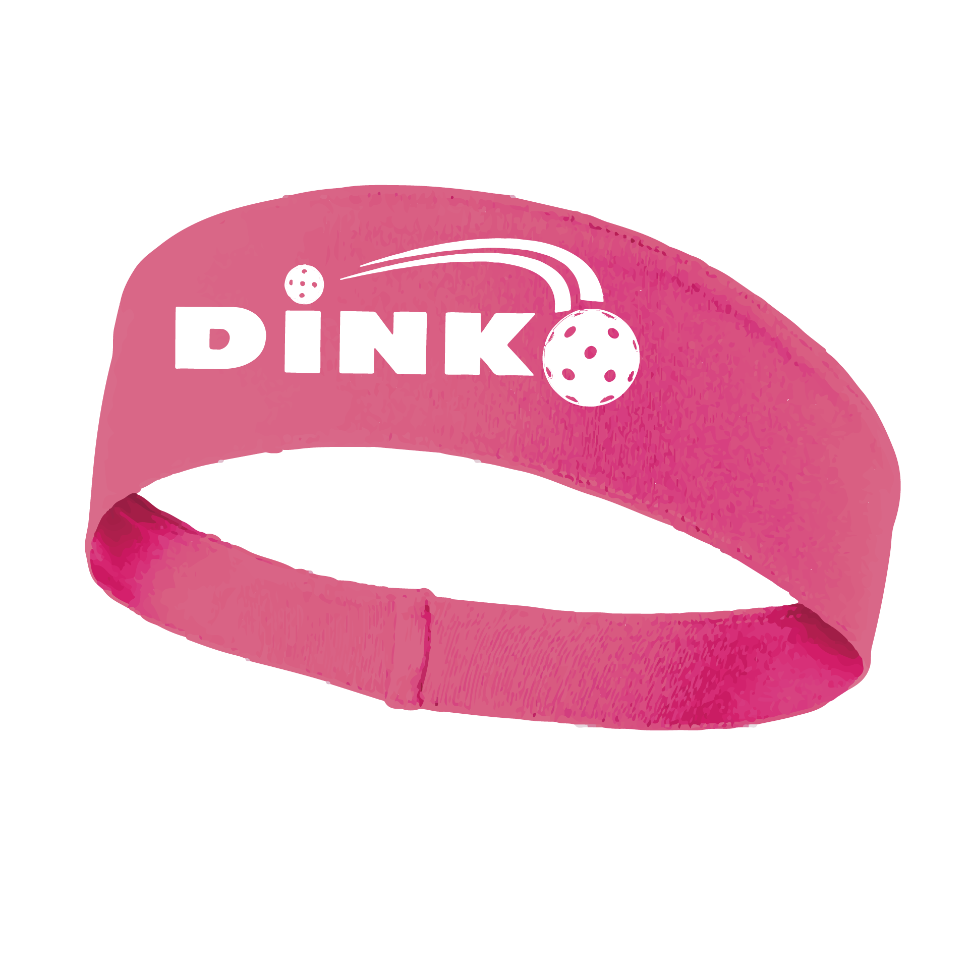 Pickleball Design: Dink  This fun, pickleball designed, moisture-wicking headband narrows in the back to fit more securely. Single-needle top-stitched edging. These headbands come in a variety of colors. Truly shows your love for the sport of pickleball!!