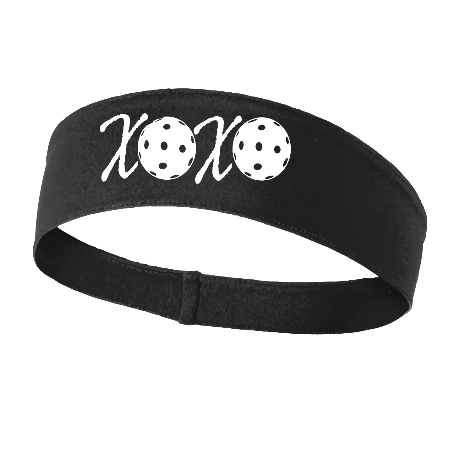 XOXO With Pickleballs | Pickleball Headband | 100% Polyester