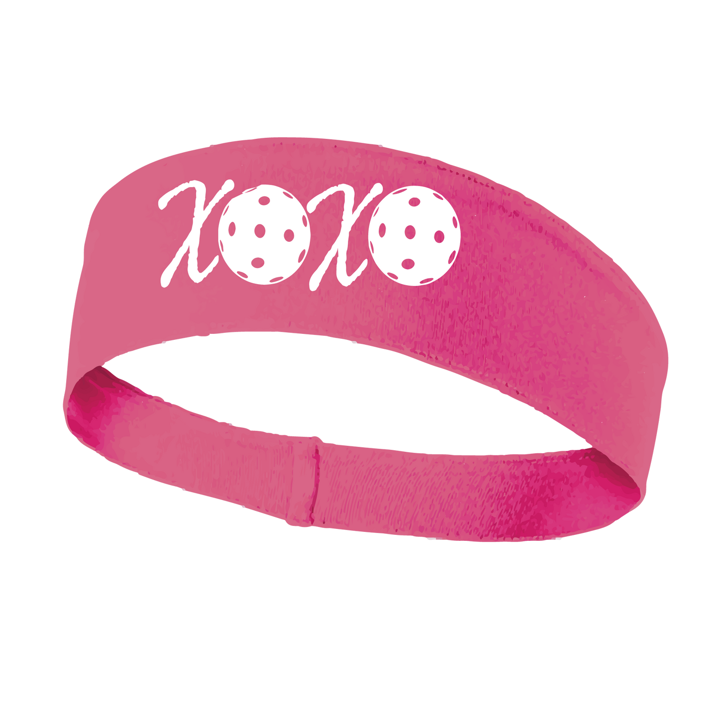 XOXO With Pickleballs | Pickleball Headband | 100% Polyester