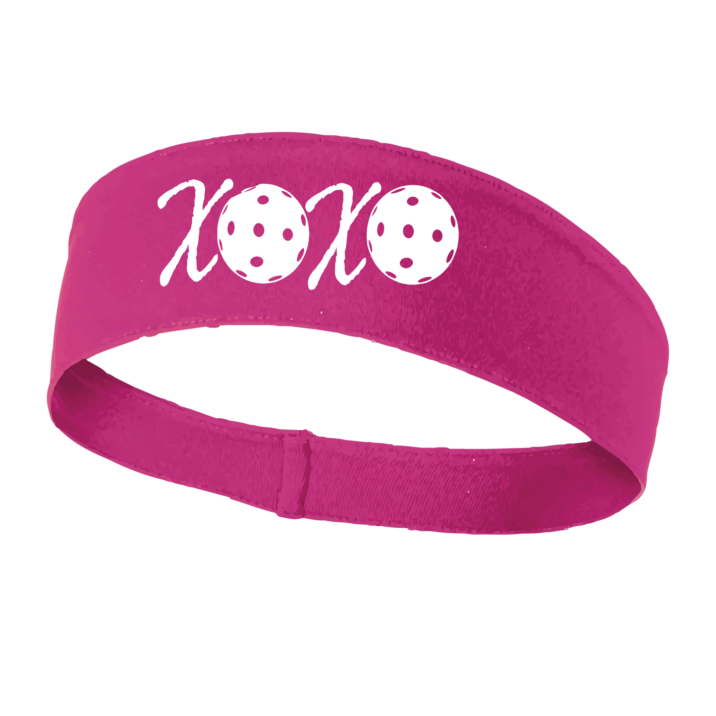 XOXO With Pickleballs | Pickleball Headband | 100% Polyester