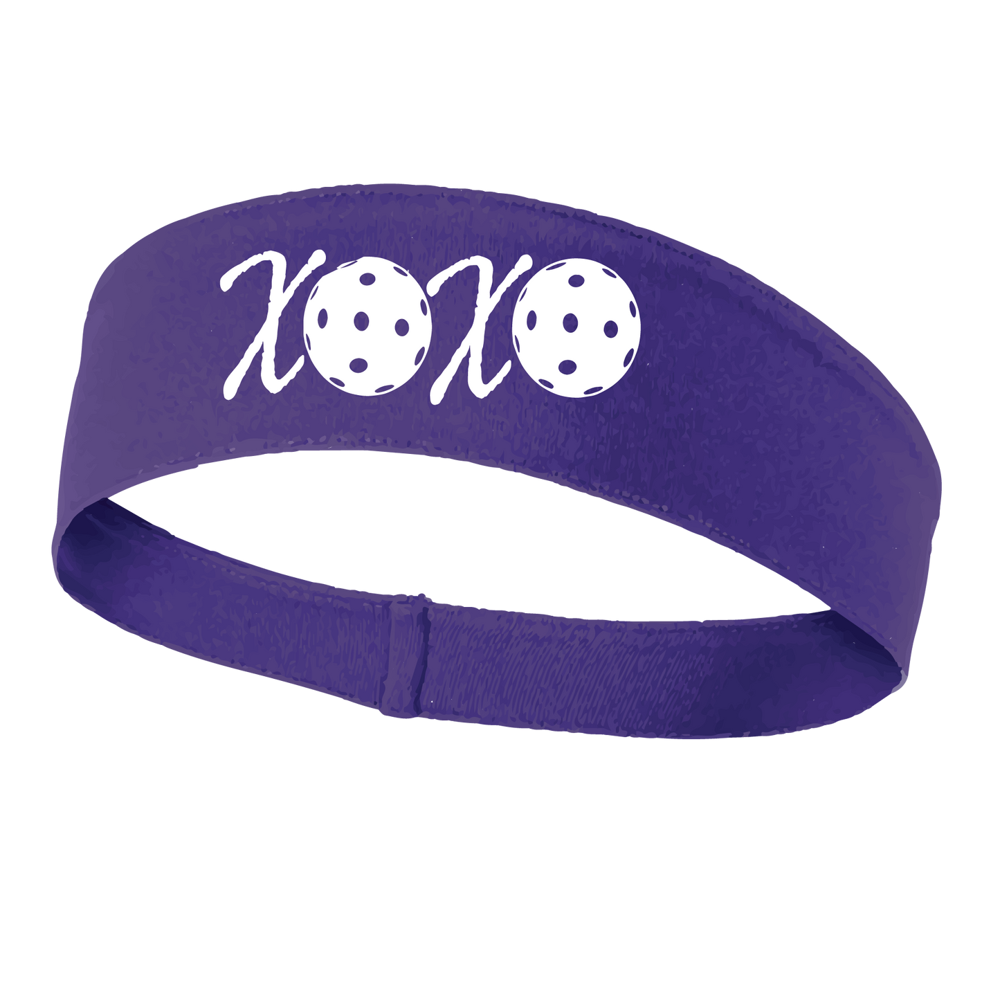 XOXO With Pickleballs | Pickleball Headband | 100% Polyester