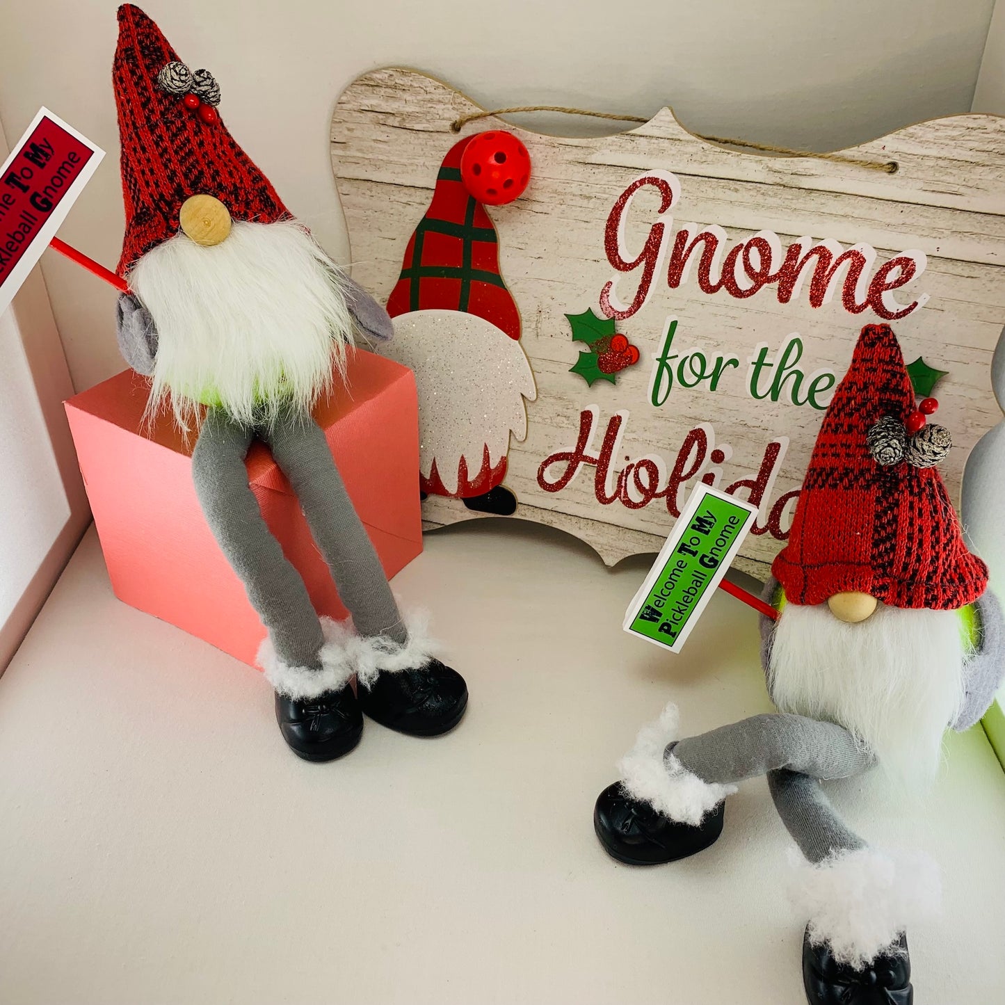 Welcome Home Pickleball Gnomes | Pickleball Christmas Gifts And Decor