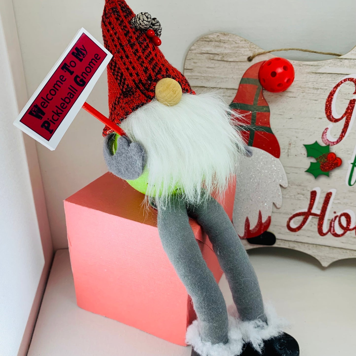 Welcome Home Pickleball Gnomes | Pickleball Christmas Gifts And Decor