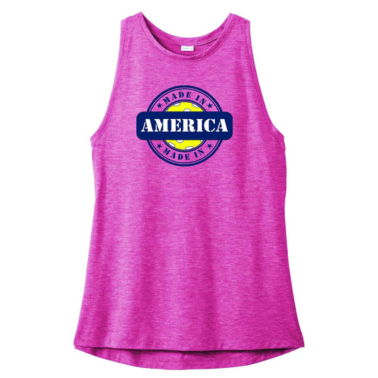 Made In America With Pickleball | Clearance Women's Rocker Pickleball Tank | 100% Polyester