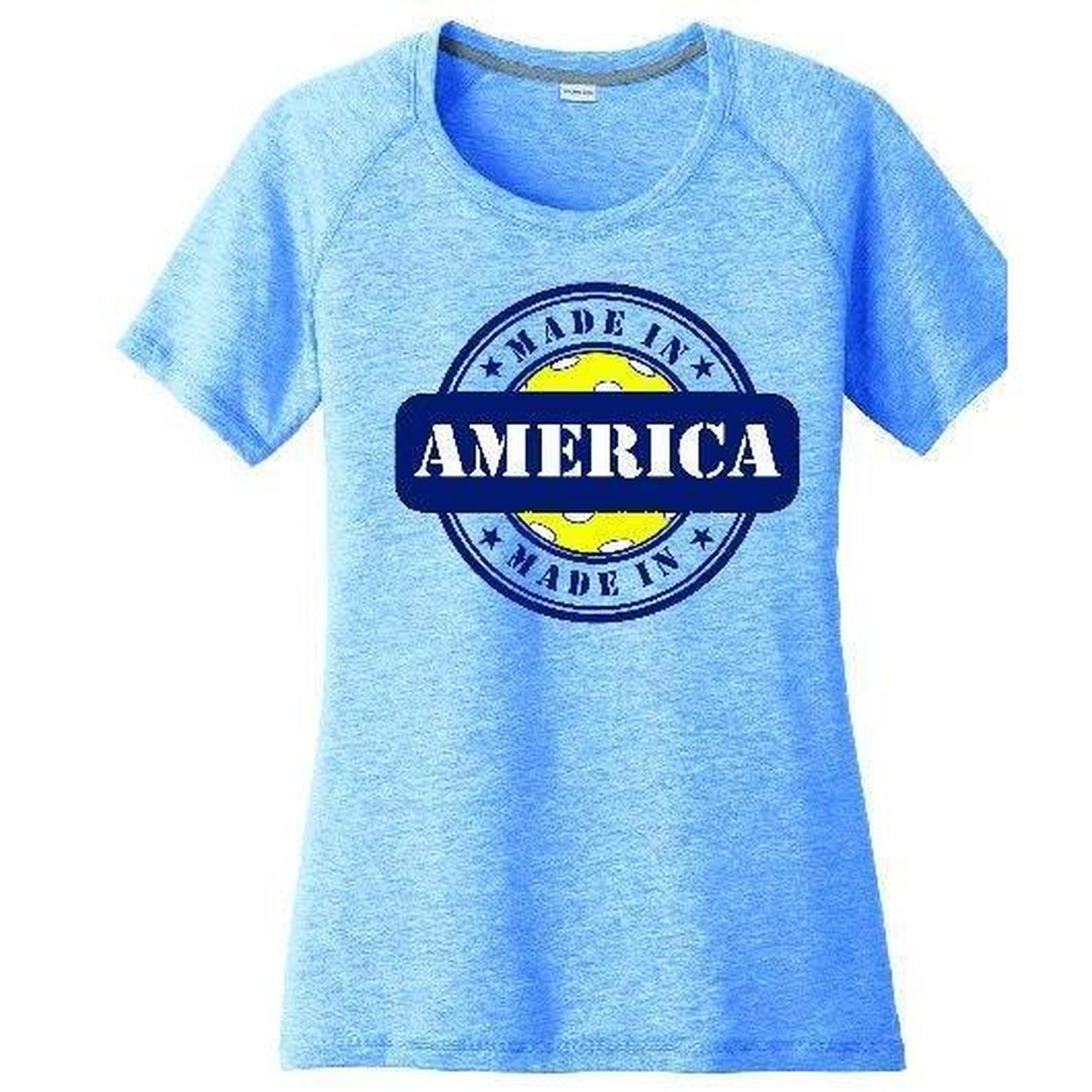 Made In America With Pickleball | Clearance Women's Short Sleeve Pickleball Performance T-Shirts | 100% Polyester