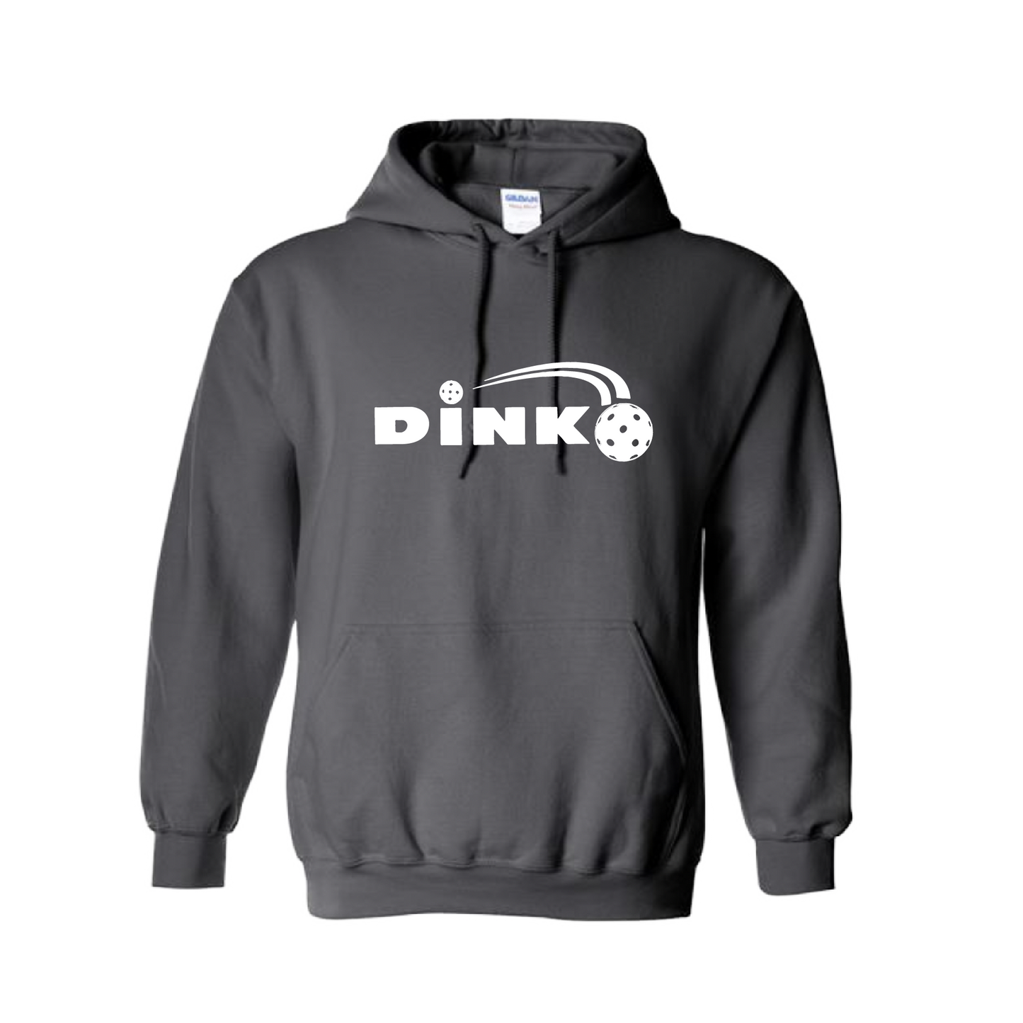 Pickeball Design: Dink  Unisex Hooded Sweatshirt: Moisture-wicking, double-lined hood, front pouch pocket.  This unisex hooded sweatshirt is ultra comfortable and soft. Stay warm on the Pickleball courts while being that hit with this one of kind design.