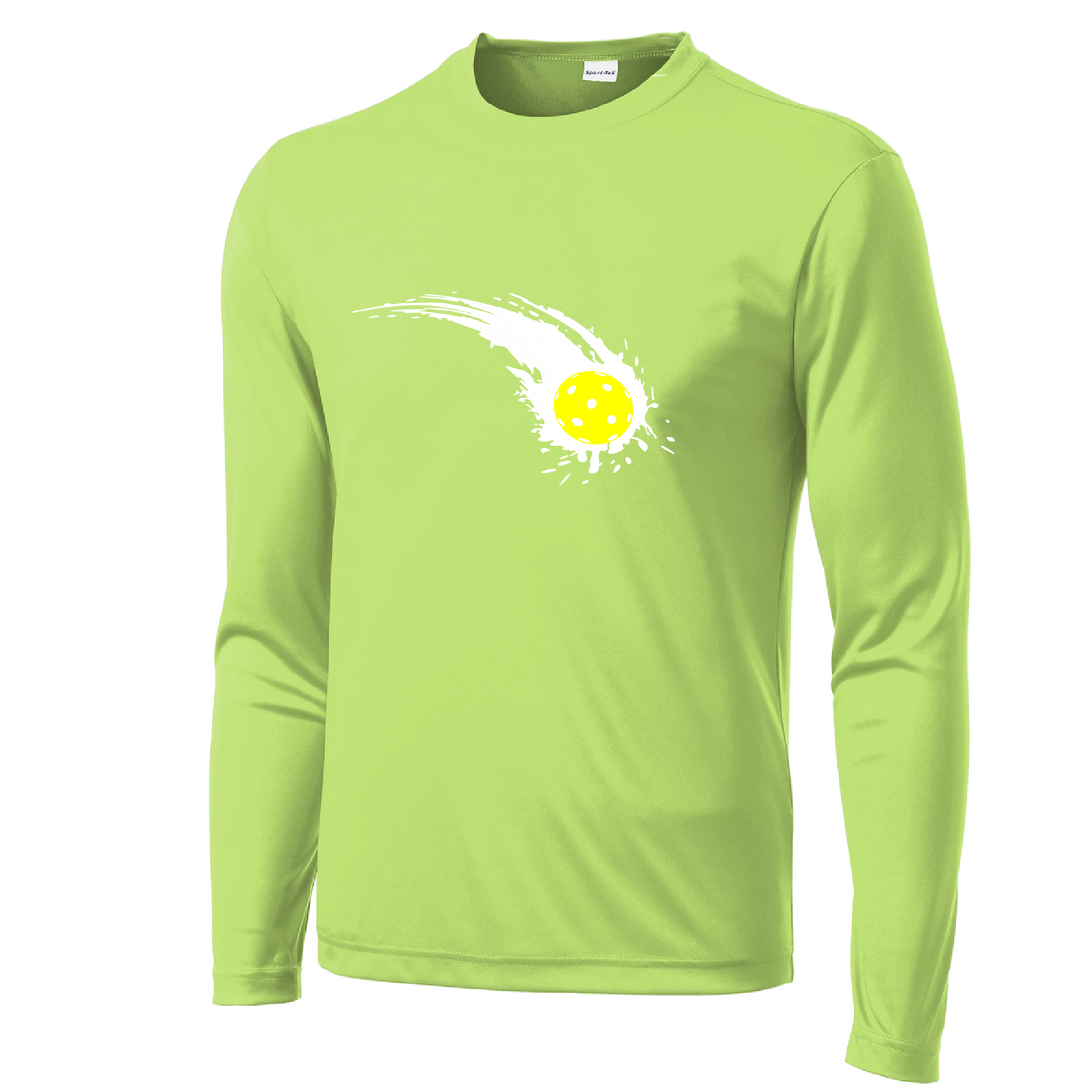 Pickleball Impact | Men’s Long Sleeve Athletic Shirts | 100% Polyester