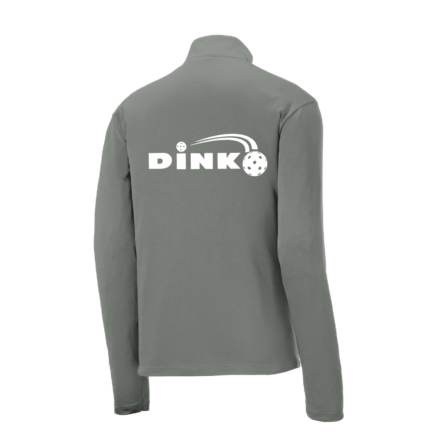 Pickleball Design: Dink  Men's 1/4-Zip Pullover  Turn up the volume in this Men's shirt with its perfect mix of softness and attitude. Material is ultra-comfortable with moisture wicking properties and tri-blend softness. PosiCharge technology locks in color. Highly breathable and lightweight. Versatile enough for wearing year-round.
