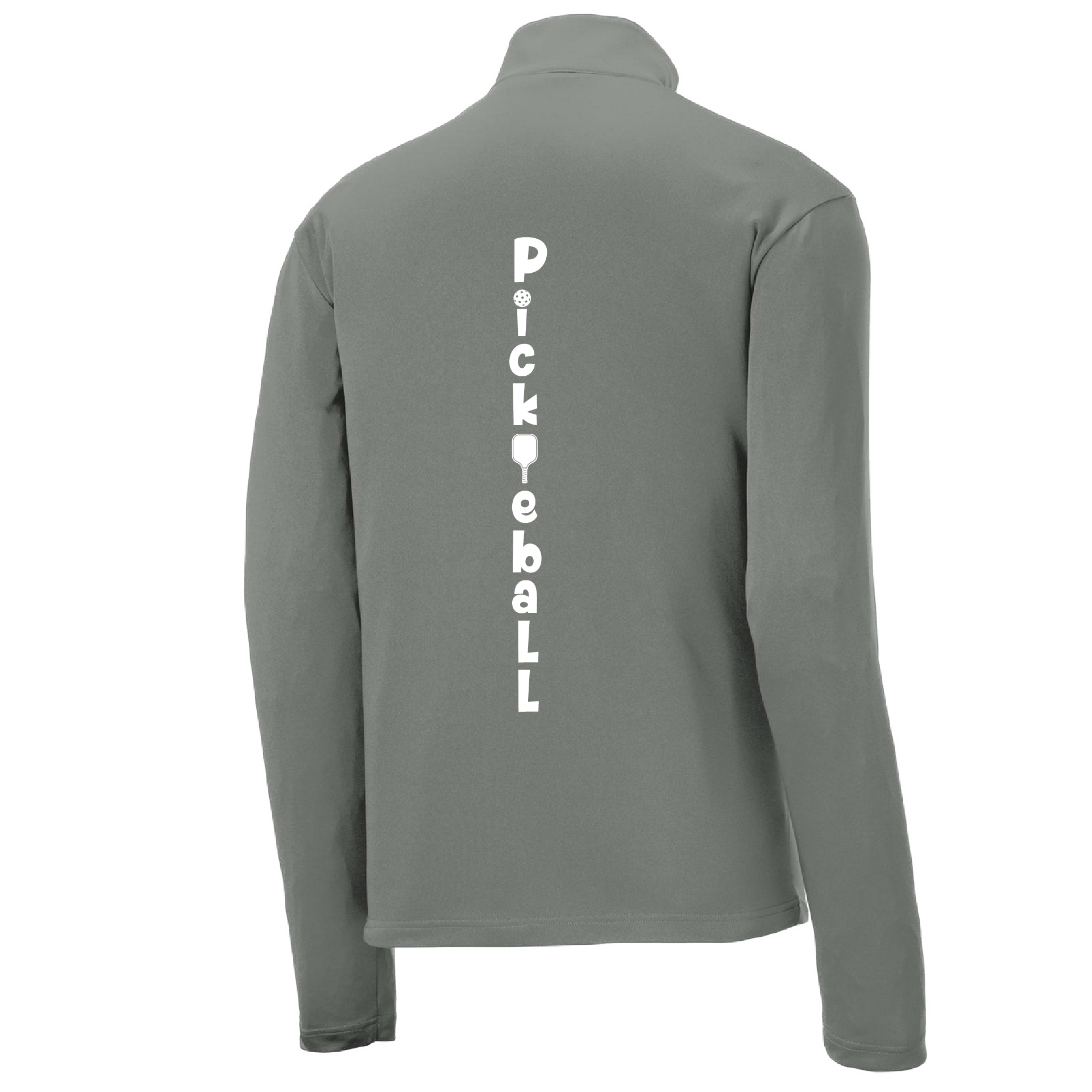 Pickleball Design: Pickleball (Vertical) Customizable Location  Men's 1/4-Zip Pullover  Turn up the volume in this Men's shirt with its perfect mix of softness and attitude. Material is ultra-comfortable with moisture wicking properties and tri-blend softness. PosiCharge technology locks in color. Highly breathable and lightweight. Versatile enough for wearing year-round.