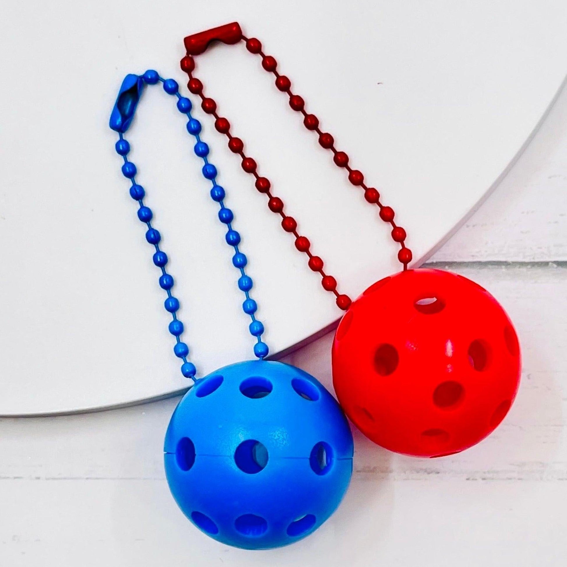 Micro Pickleball Bag Tags (Matching Chains) | Fun Pickleball Gifts