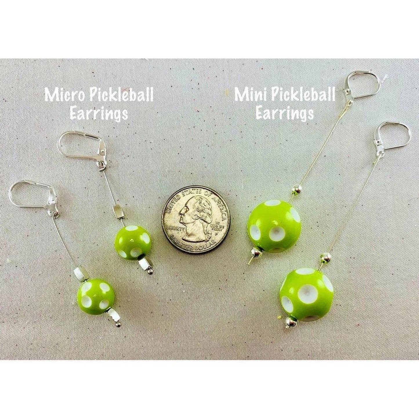Micro Pickleball Earrings (Variety Of Colors) | Pickleball Jewelry | Fun Pickleball Gifts