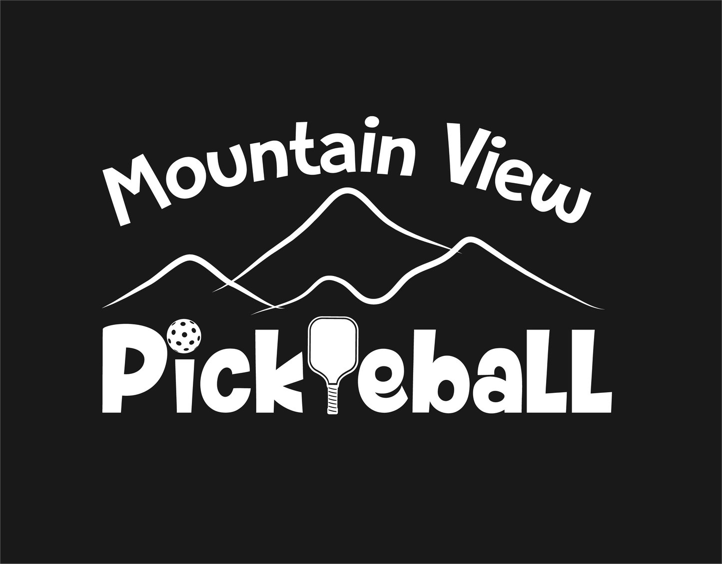 Mountain View Pickleball Club | Men's 1/4 Zip Long Sleeve Pullover Athletic Shirt | 100% Polyester