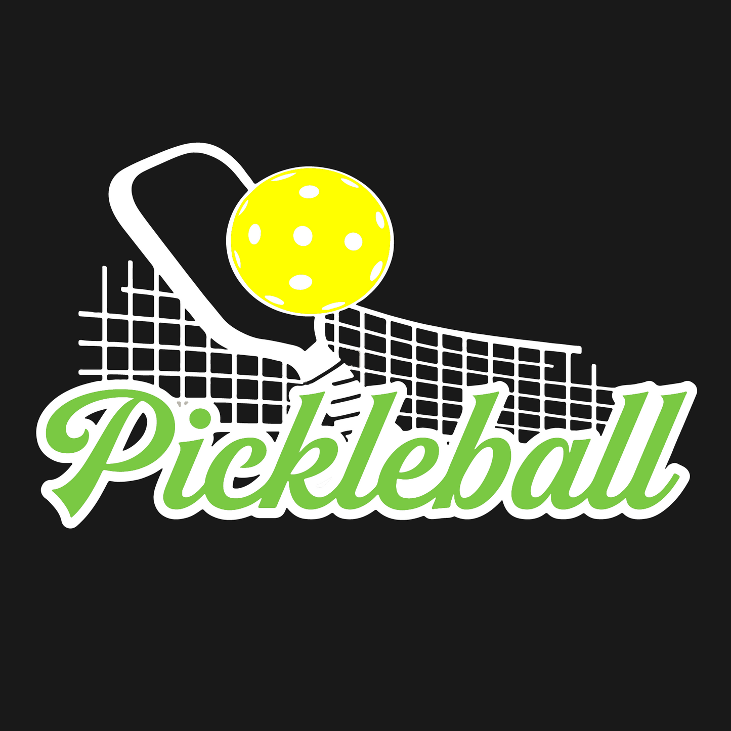 Pickleball Net | Women’s Racerback Tank | 100% Polyester