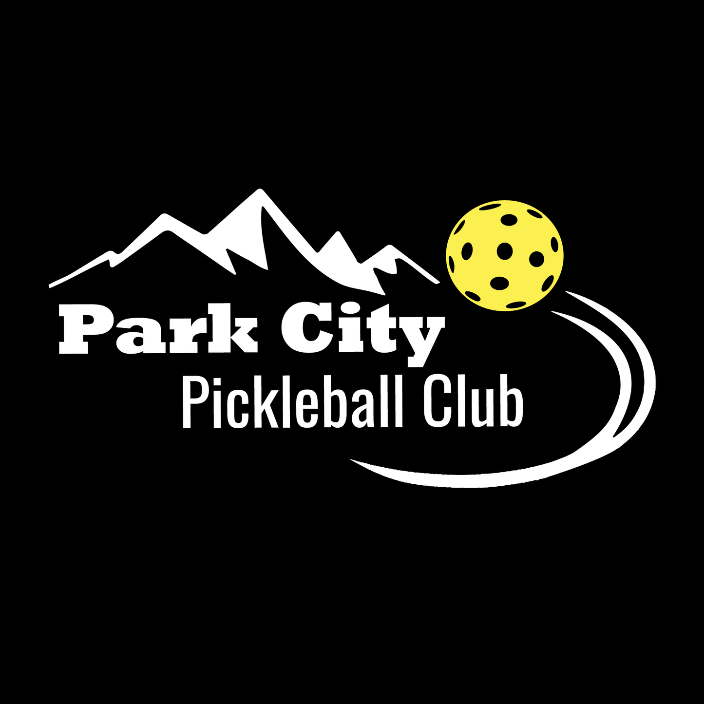 Park City Pickleball Club (White Words) Customizable | Men's Short Sleeve Atheletic Shirt | 100% Polyester