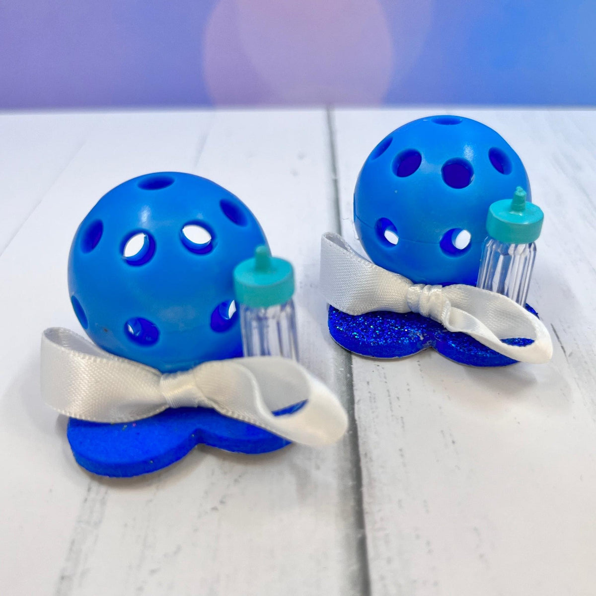 Pickleball Baby Shower Favors Or Cake Toppers (Set of 8) | Fun Pickleball Gifts