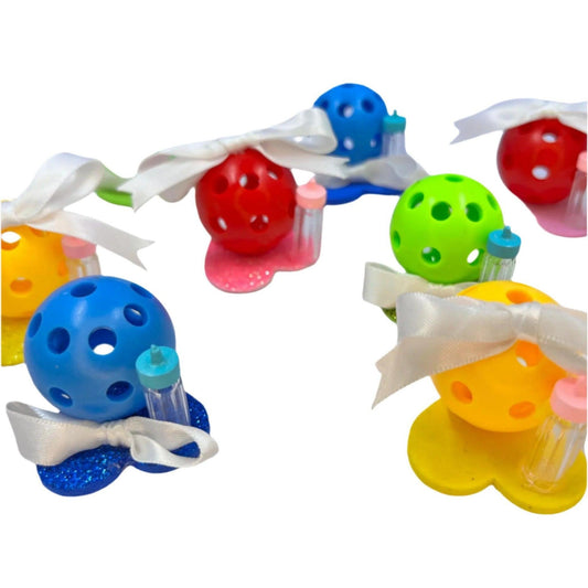 Pickleball Baby Shower Favors Or Cake Toppers (Set of 8) | Fun Pickleball Gifts