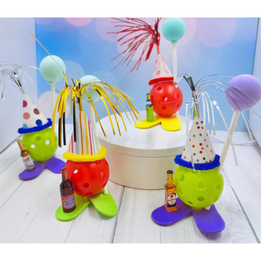 Pickleball Celebration Cake Or Cupcake Toppers | Fun Pickleball Gifts