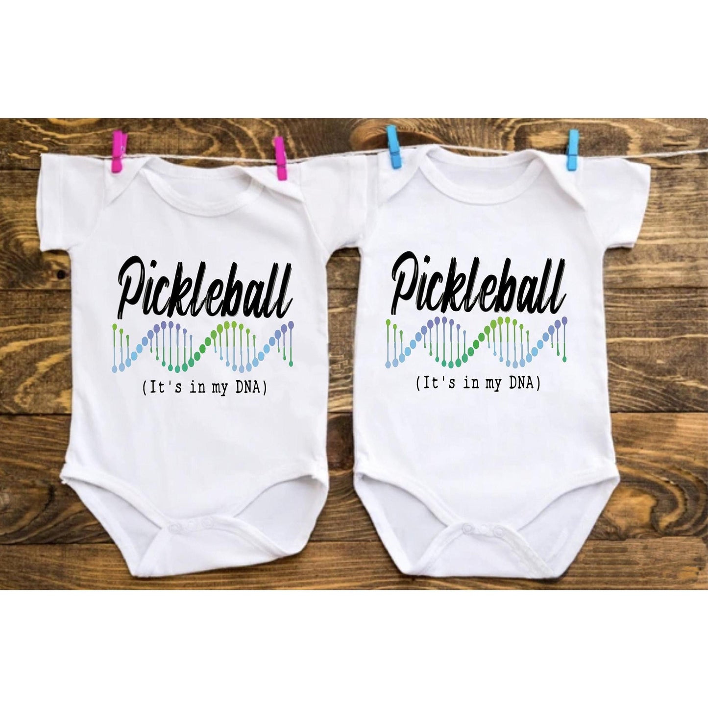 Pickleball Is In My DNA | Infant Short Sleeve One Piece Bodysuit | 100% Cotton