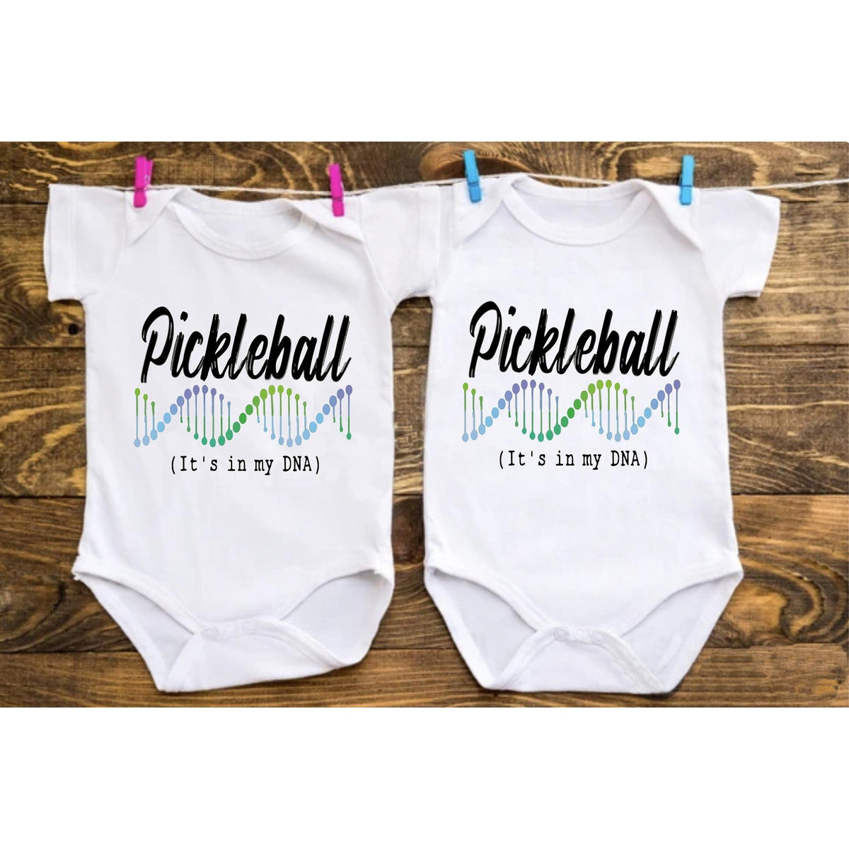 Pickleball Is In My DNA | Infant Short Sleeve One Piece Bodysuit | 100% Cotton