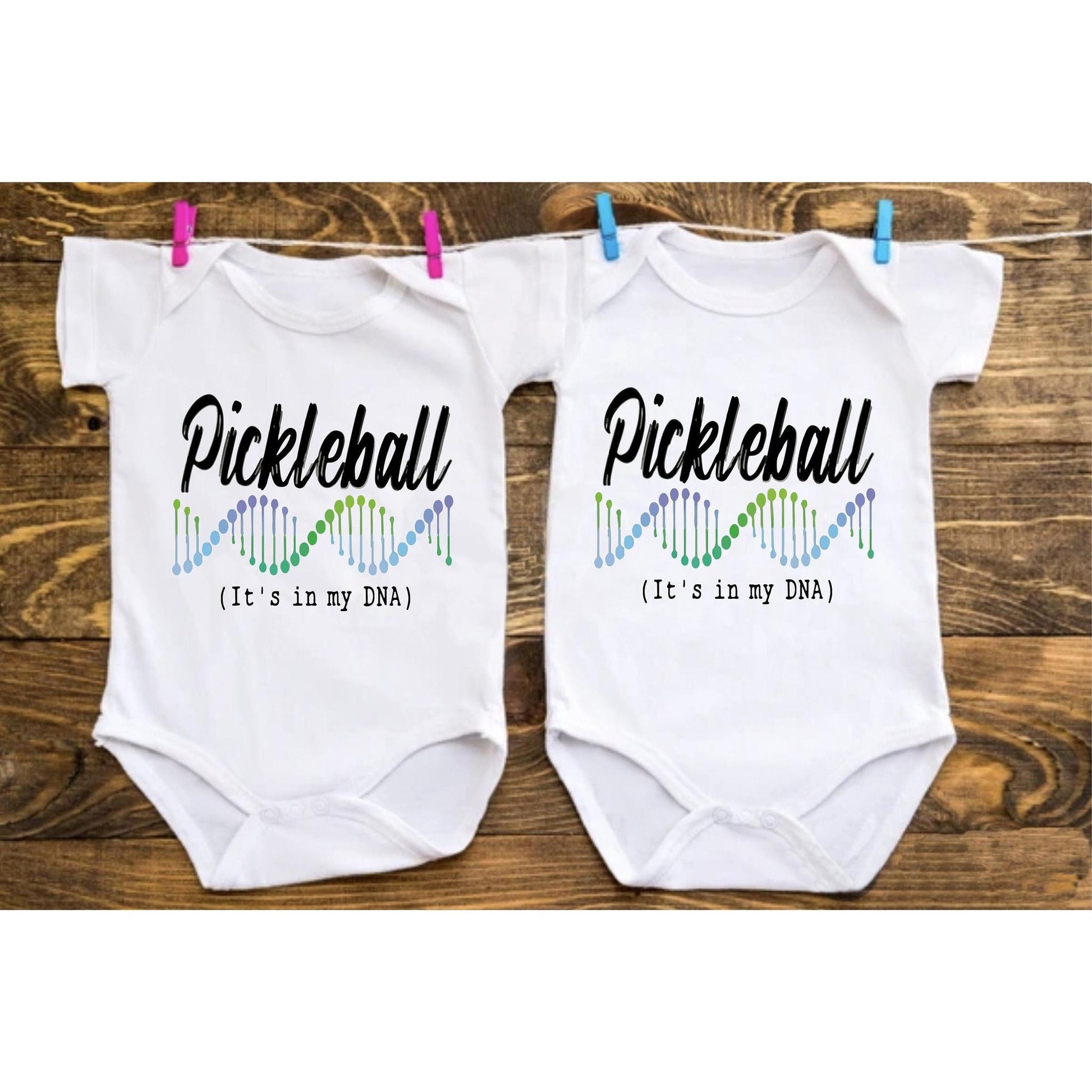 Pickleball Is In My DNA | Infant Short Sleeve Onesie | 100% Cotton