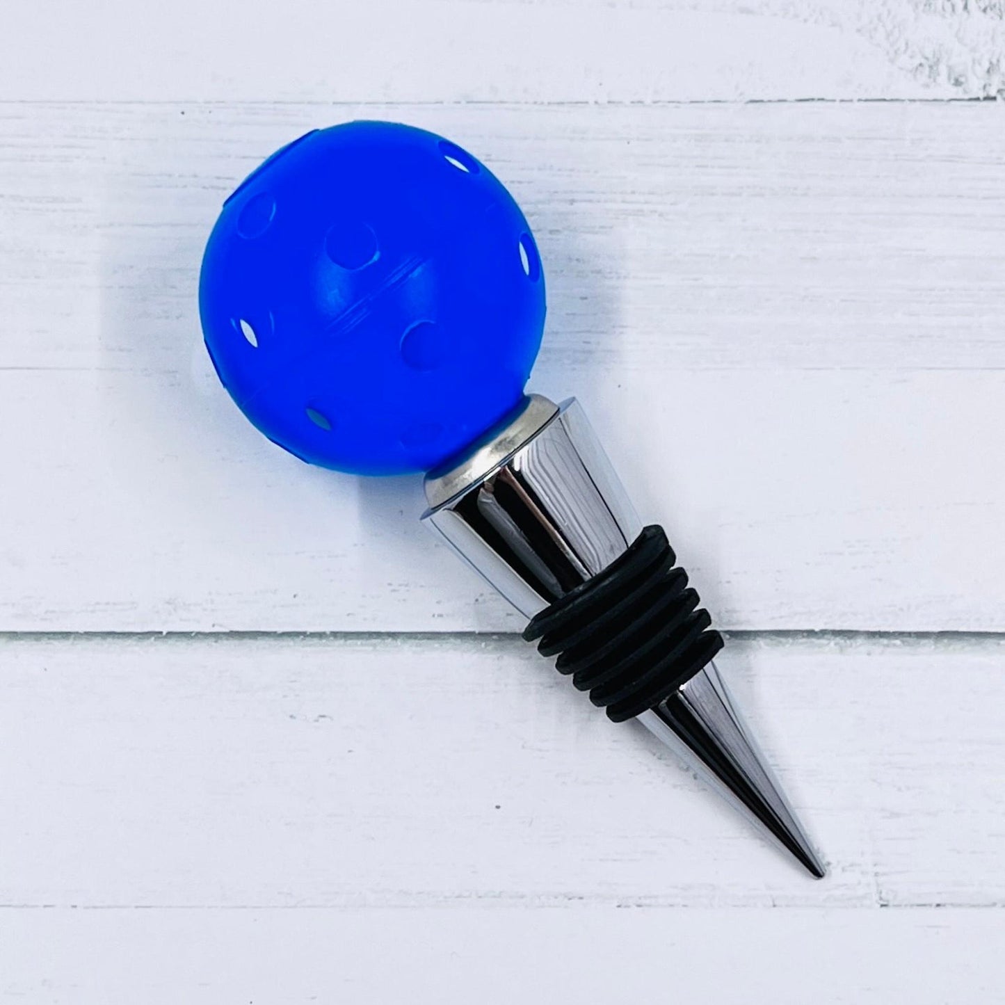 Pickleball Wine Bottle Stopper (Custom) | Fun Pickleball Gifts