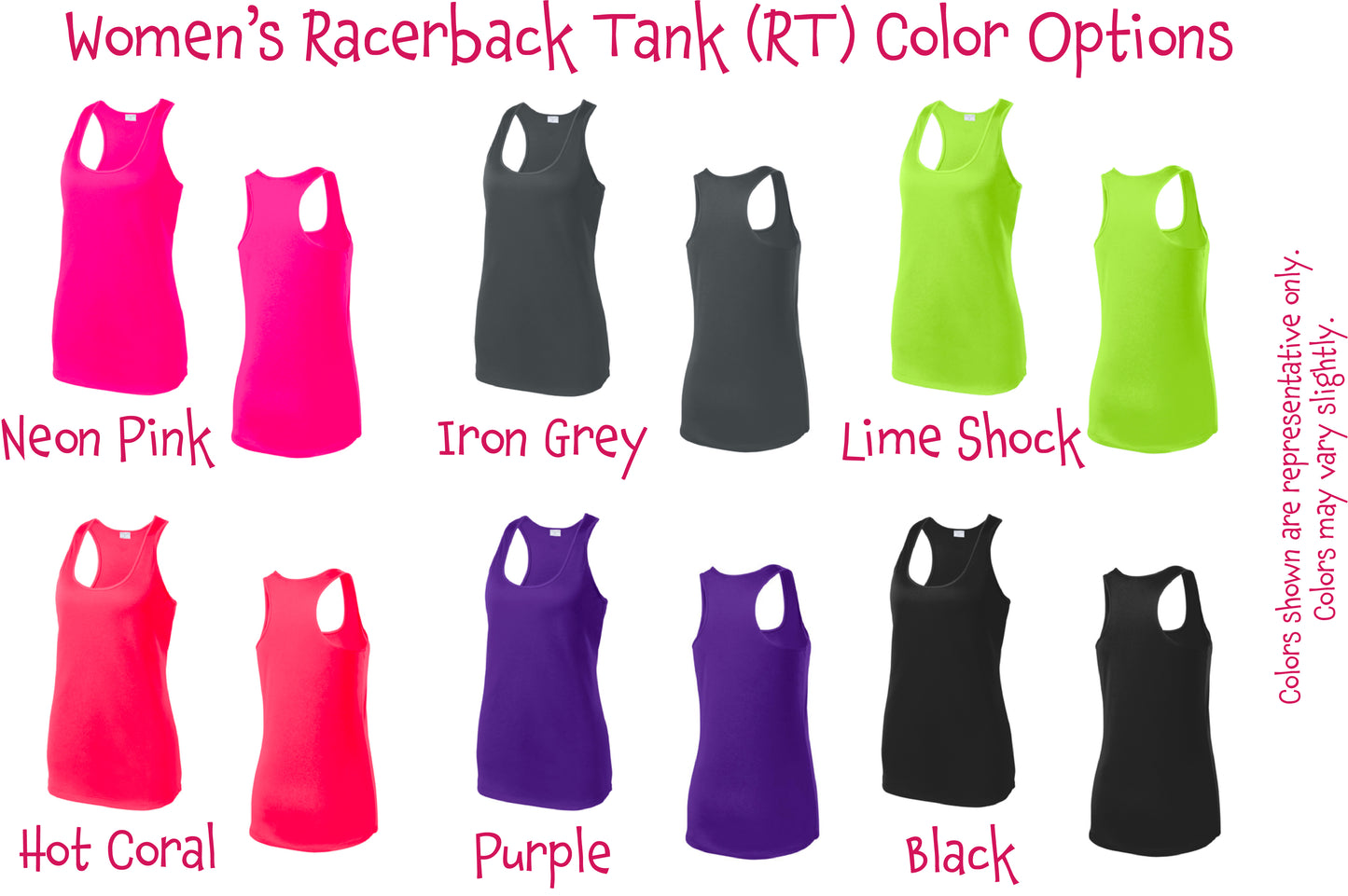 Pickleball Vertical (Customizable) | Women’s Racerback Tank | 100% Polyester