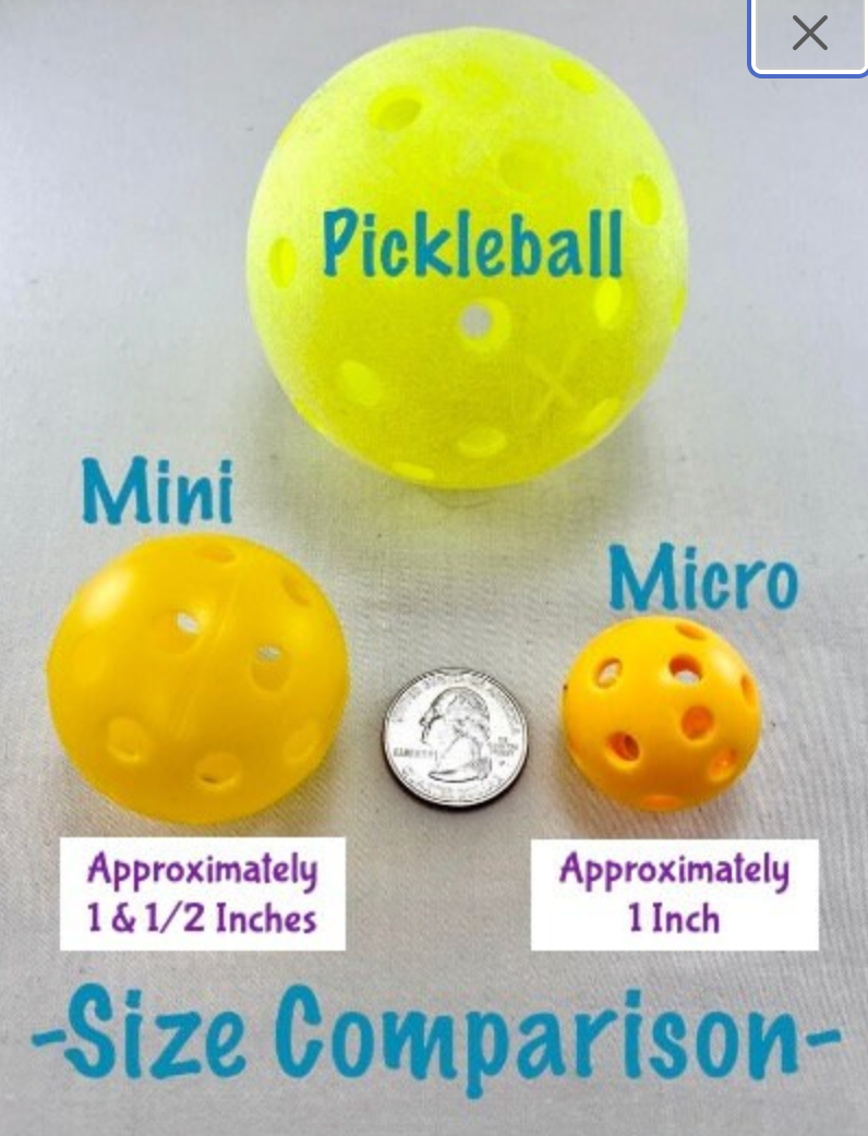 Micro Pickleball Wine Glass Charms (Set Of 4) | Fun Pickleball Gifts