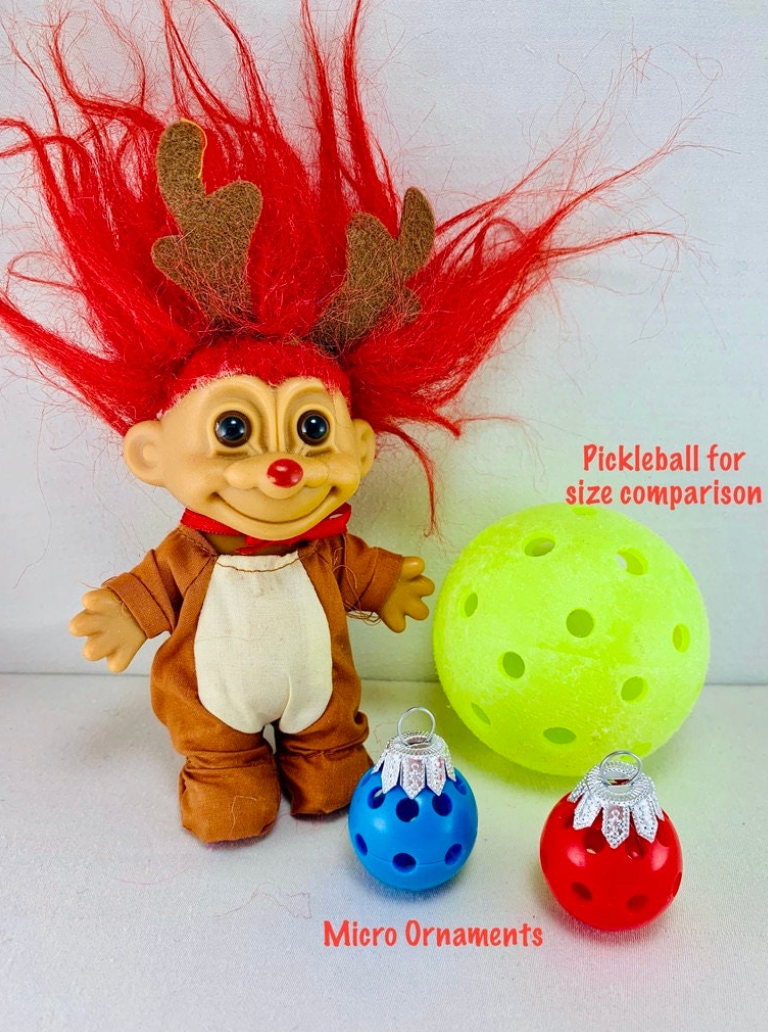 Micro Pickleball Christmas Ornaments | Pickleball Christmas Gifts And Decor