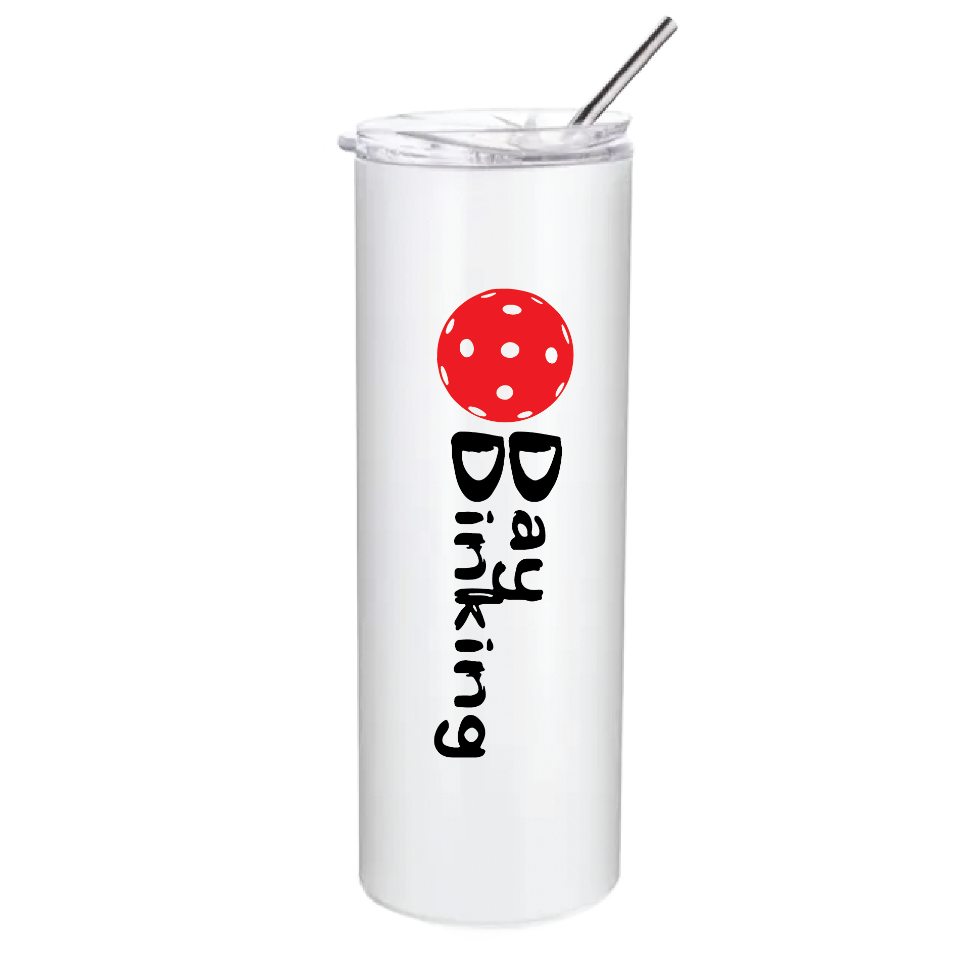 Design: Day Dinking (Horizontal)  These stainless steel Tumblers help keep your drink cold for 24 hours while you are out on the court playing!! Also can help keep warm drinks warm for 8 hours. No BPA and a sweat-free coating. These are also PP food grade drink containers. Comes with a splash proof lid with a seal ring which makes it beautiful and durable. One-piece molding makes it crack free for long time durability.